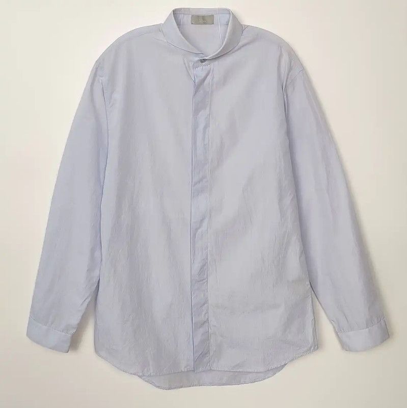 Dior Dior Light Blue Cotton Men's Shirt 0089 Size US M / EU 48-50 / 2 - 1 Thumbnail