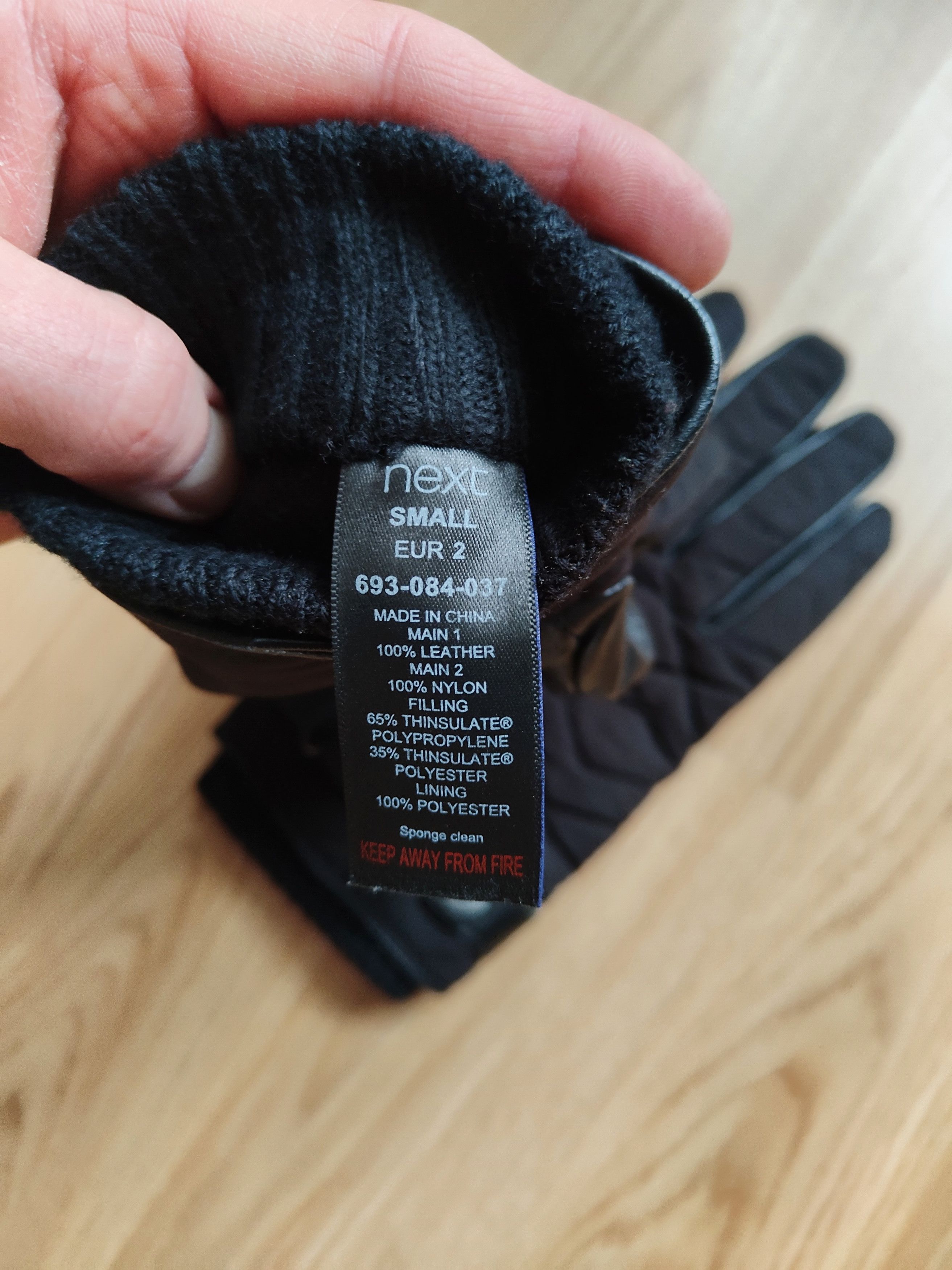 NEXT Leather Gloves Next Men's Gloves S-M Size ONE SIZE - 6 Thumbnail