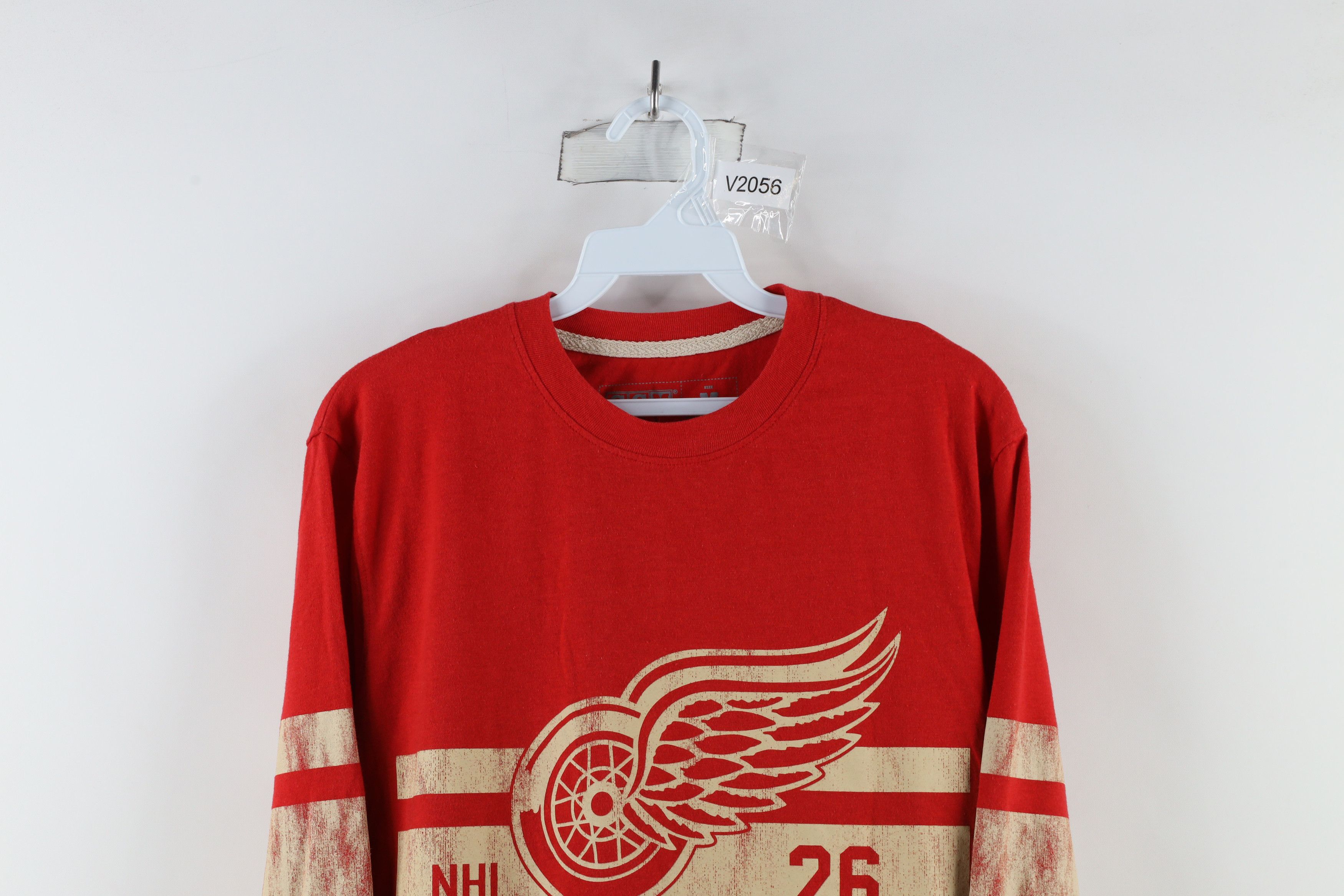 Vintage Retro CCM Detroit Red Wings Hockey Jersey T-Shirt Red Size US M / EU 48-50 / 2 - 2 Thumbnail