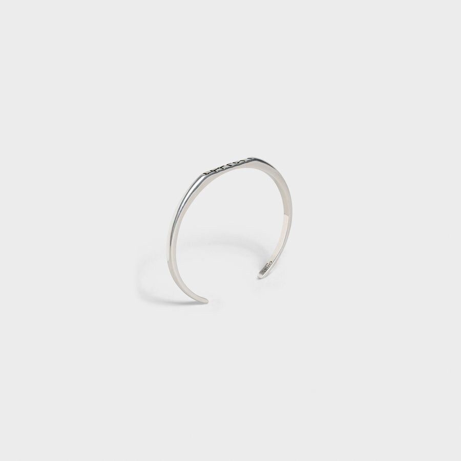 Celine o1loc1c1124 Size:OS / Animals Flat Bracelet in Silver Size ONE SIZE - 2 Thumbnail