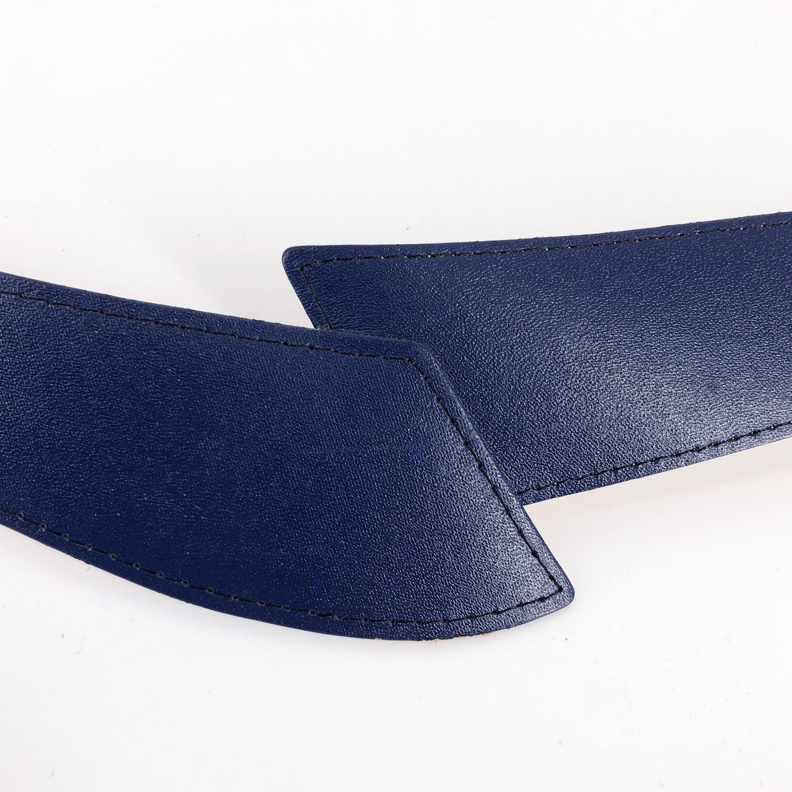 Vintage 80s asymmetrical navy blue belt 1980s vintage Size ONE SIZE - 3 Thumbnail