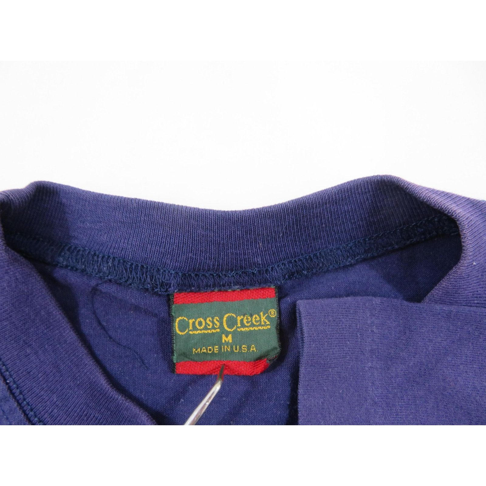 Other Cross Creek Square Pocket T-Shirt, Blank Plain, Blue M 1990s Size US M / EU 48-50 / 2 - 3 Thumbnail