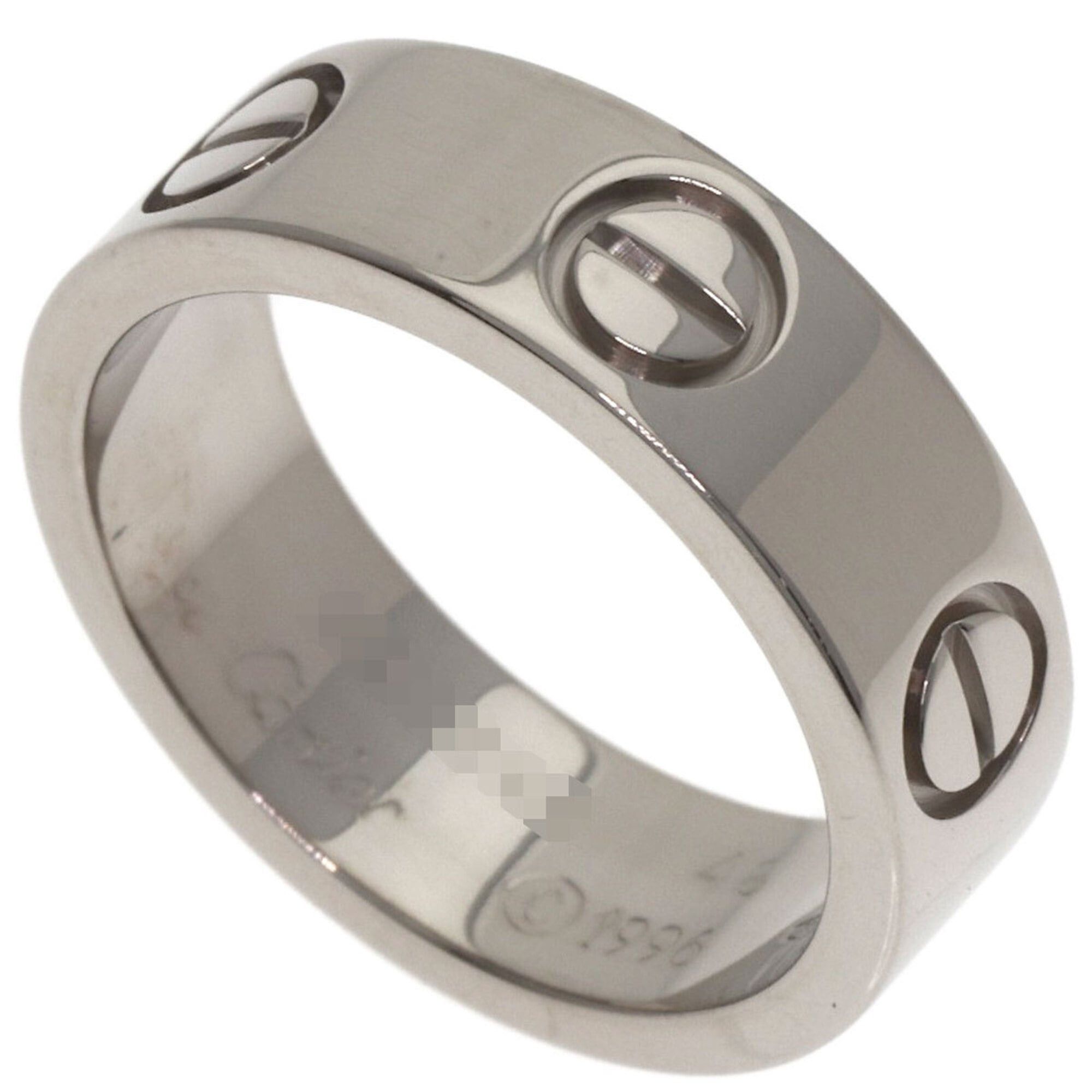 Cartier Cartier Love Ring #48, 18K White Gold, Women's Ring, CARTIER Size ONE SIZE - 1 Thumbnail