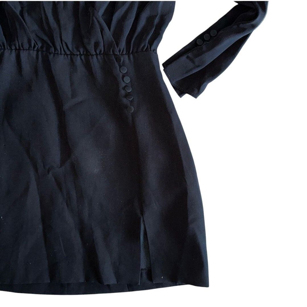 Zara ZARA Tied Mini Dress Black size M Size M / US 6-8 / IT 42-44 - 7 Thumbnail