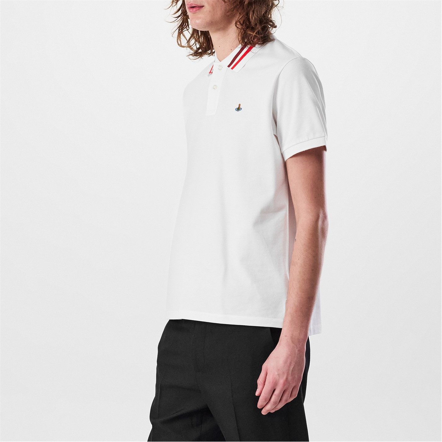 Vivienne Westwood o1g2r1mq0526 Short Sleeve Polo Shirt in White Size US S / EU 44-46 / 1 - 3 Thumbnail