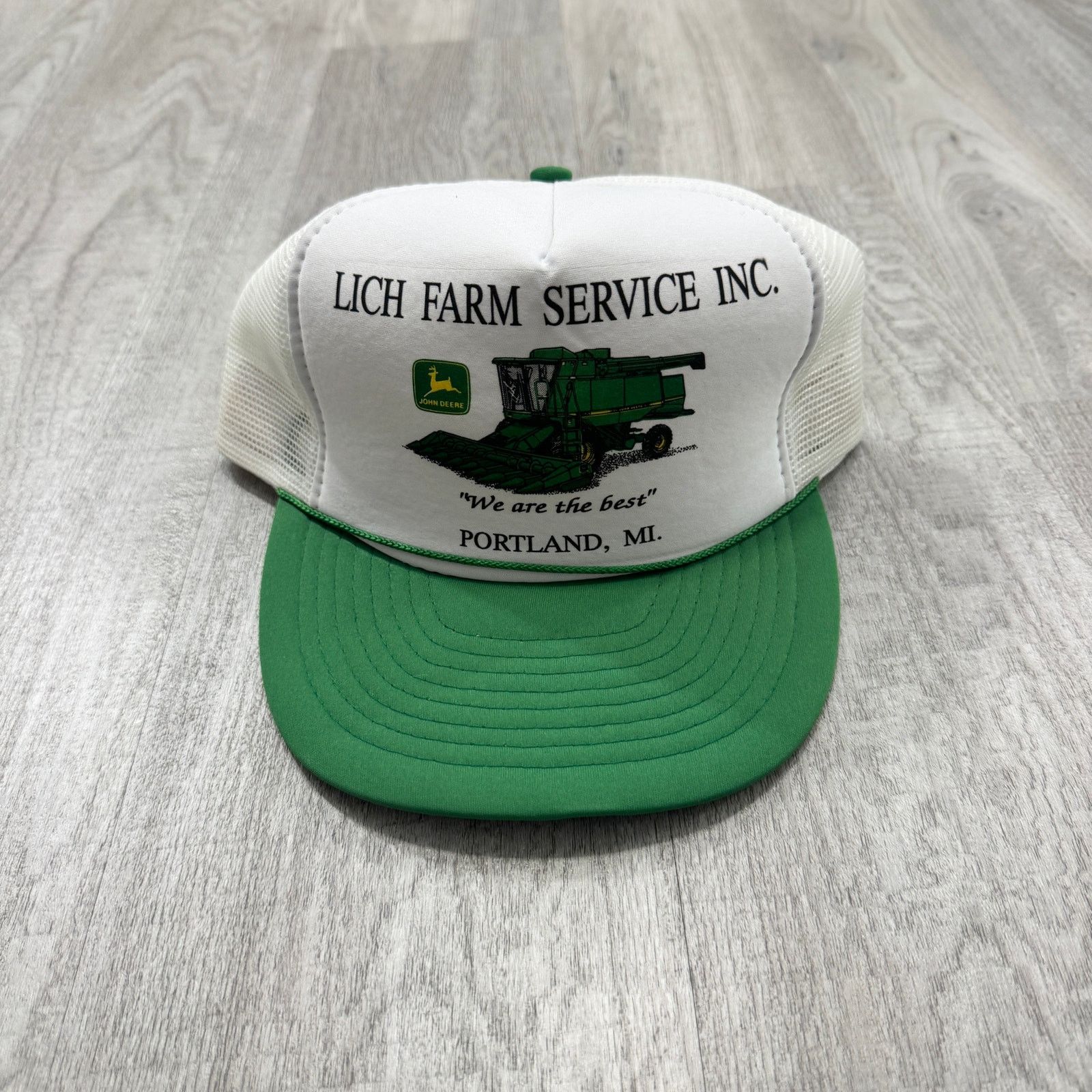 Vintage Vintage John Deere Lich Farm Service Snapback Hat 90s Size ONE SIZE - 1 Thumbnail