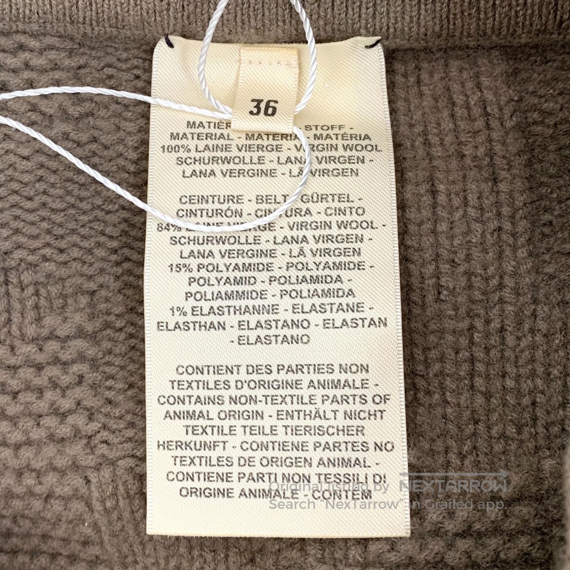 Hermes Hermes Caramel Twill Wool Drawstring Casual Knit Culottes| Size US 36 / EU 52 - 6 Thumbnail
