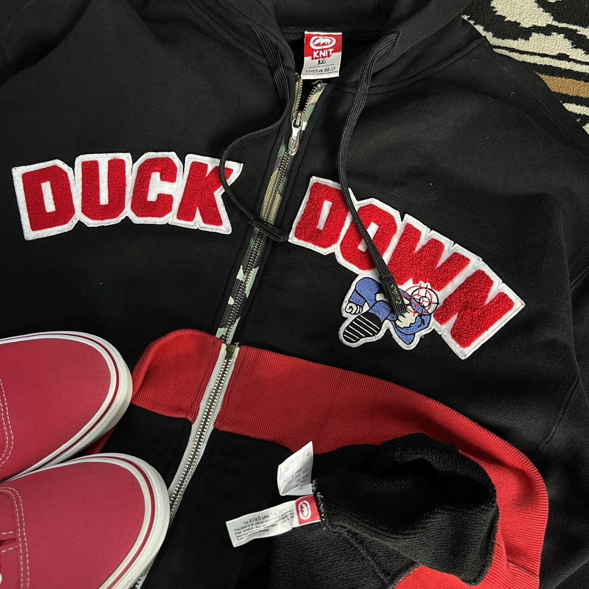 Ecko Unltd. MARC ECKO X DUCKDOWN RECORD ZIP HOOD Size US XL / EU 56 / 4 - 5 Thumbnail