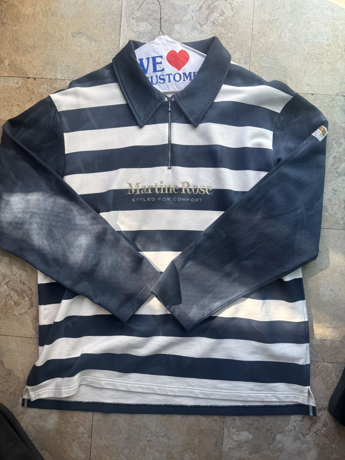 Martine Rose Martine Rose Logo Polo Sweatshirt Size US M / EU 48-50 / 2 - 2 Thumbnail