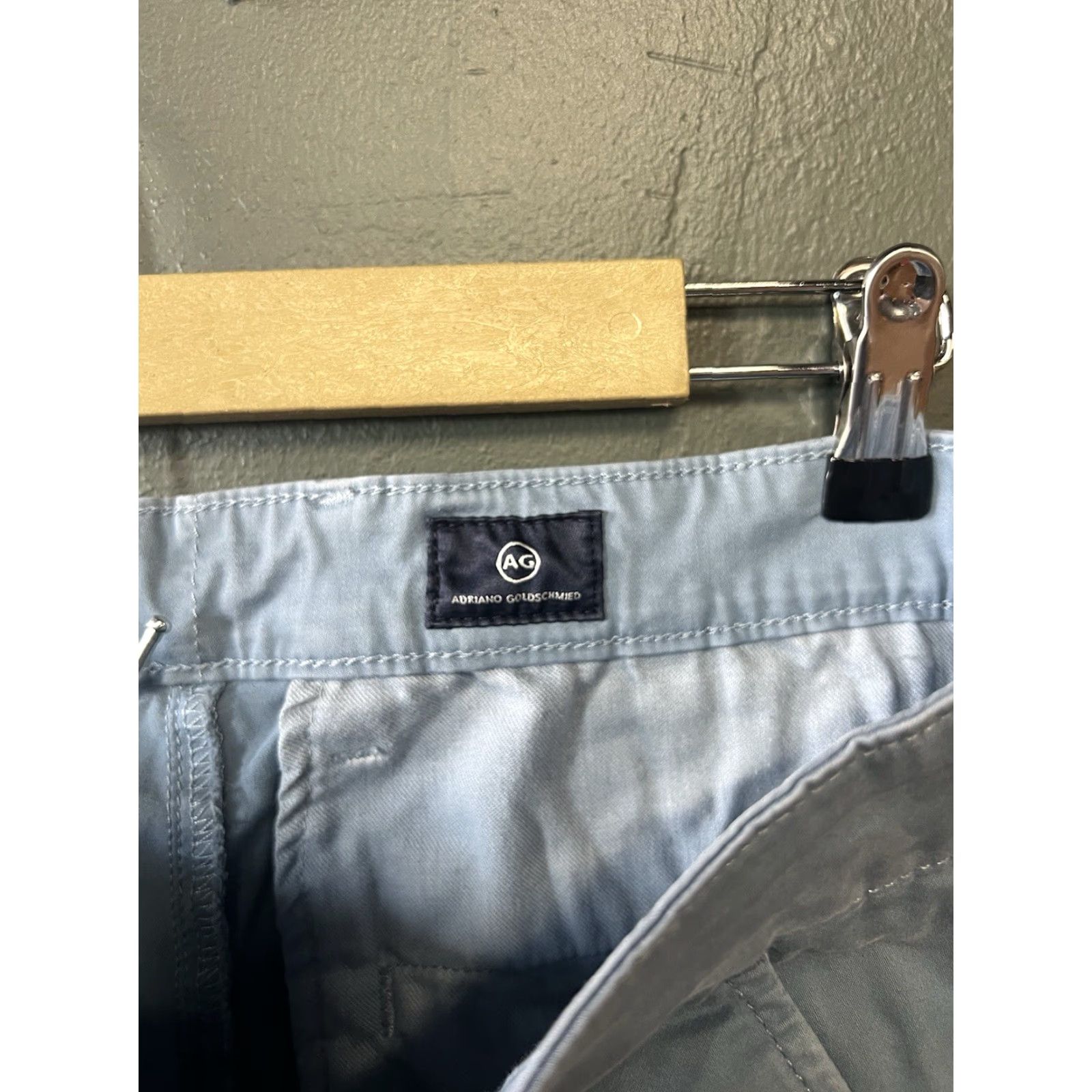 Vintage AG Adriano Goldschmied Chino Shorts Mens Blue 36 Regular Size 36 Regular Size US 36 / EU 52 - 4 Thumbnail