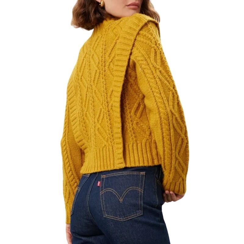 Central Park West Central Park West Savannah Cardigan in Yellow, Size S Size S / US 4 / IT 40 - 3 Thumbnail