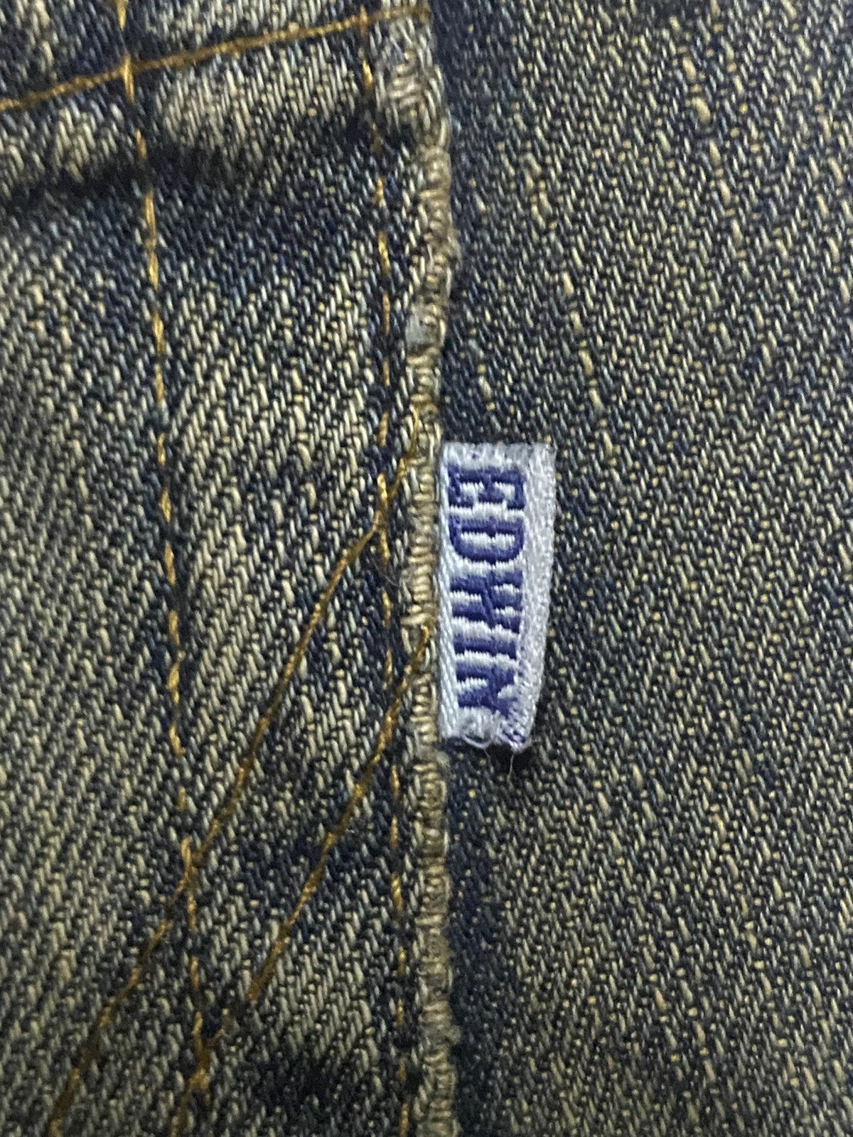 Junya Watanabe Vintage Japanese Brand Edwin 404 Mud Wash Distressed Jeans Size US 32 / EU 48 - 12 Thumbnail