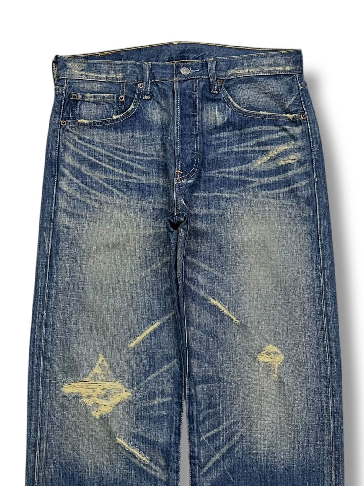 Levi's Loose Vintage 05s Levi’s 501 Japan Denim-Faded Whisker Wash Size US 33 - 4 Thumbnail