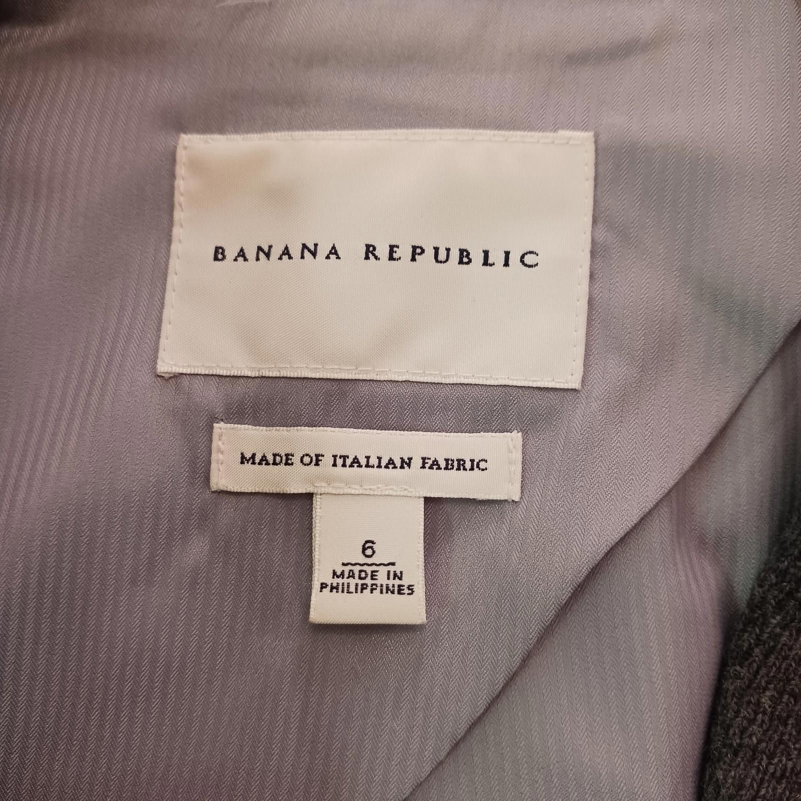 Banana Republic Banana Republic Italian Fabric Women's 6 Gray Wool Jacket Size M / US 6-8 / IT 42-44 - 3 Thumbnail