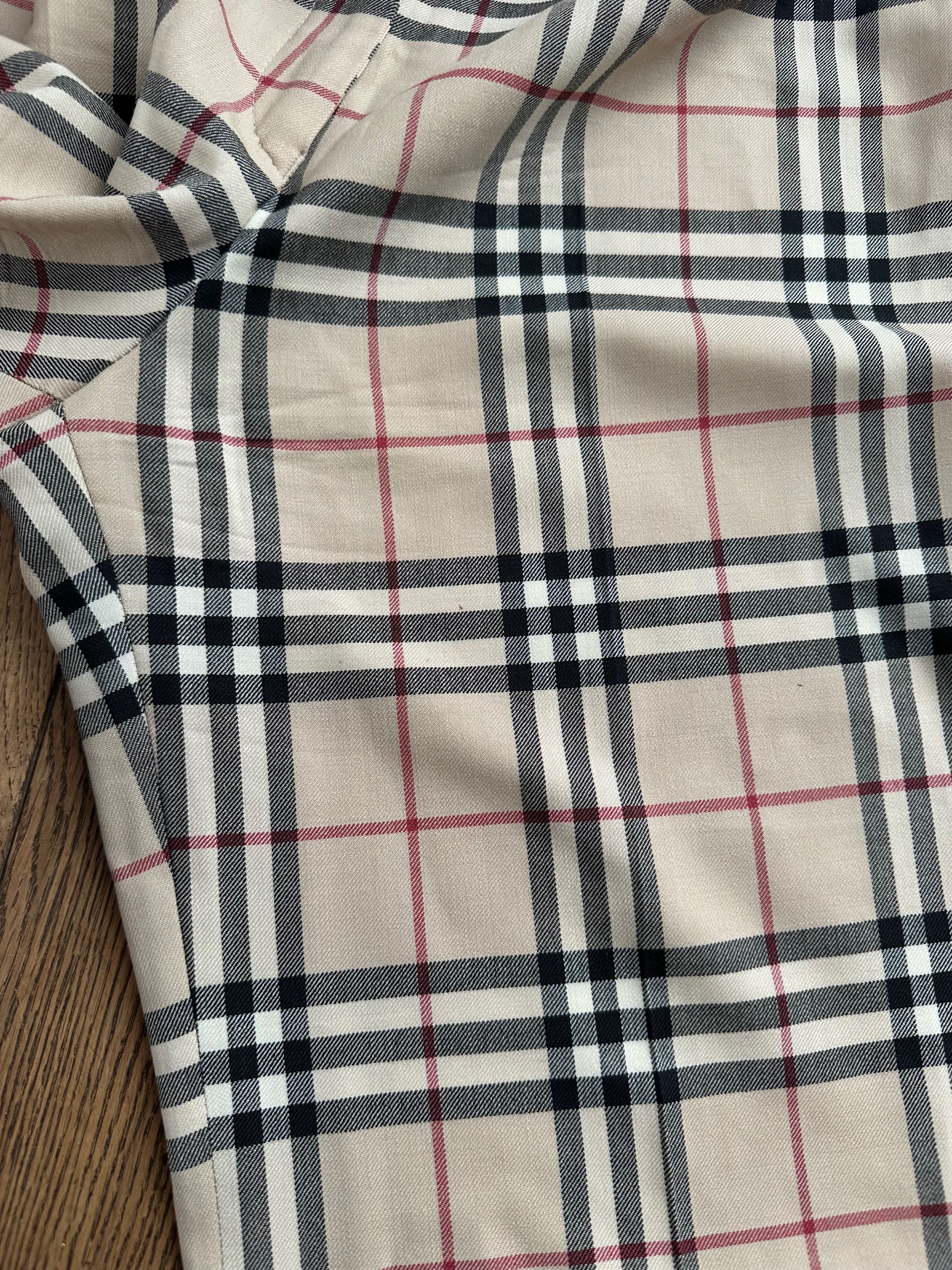 Burberry Vintage BURBERRY nova check plaid trousers wool pants Size 28" / US 6 / IT 42 - 10 Thumbnail