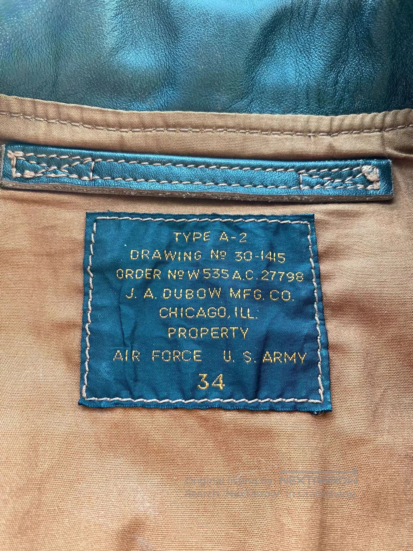 The Real McCoy's realmccoy A2 jacket. Size US M / EU 48-50 / 2 - 3 Thumbnail