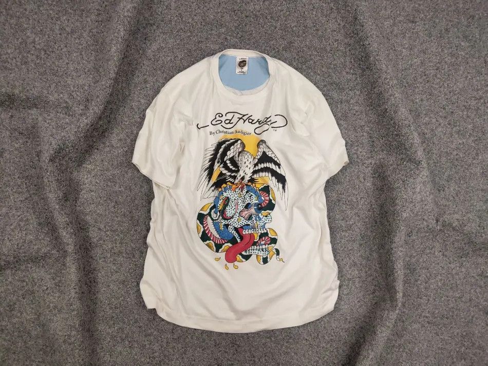 Ed Hardy Vintage Ed Hardy Christian Audigier Logo shirt Y2K Style Size US S / EU 44-46 / 1 - 1 Thumbnail