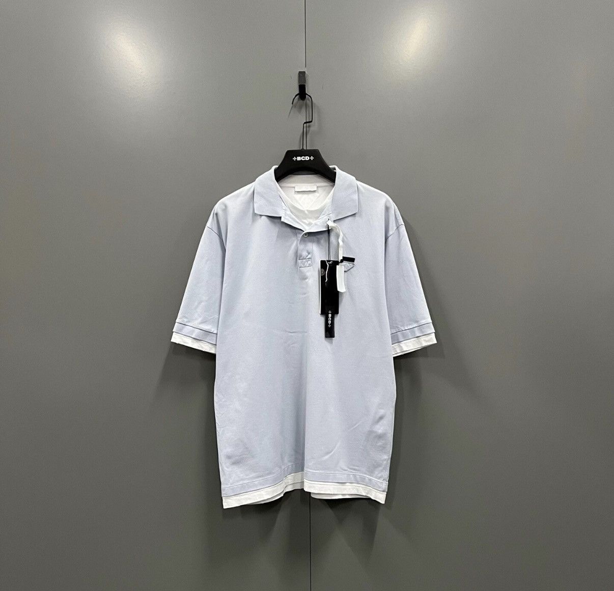 Prada Prada Rubber Logo Tipped Polo Shirt Size L | Grailed