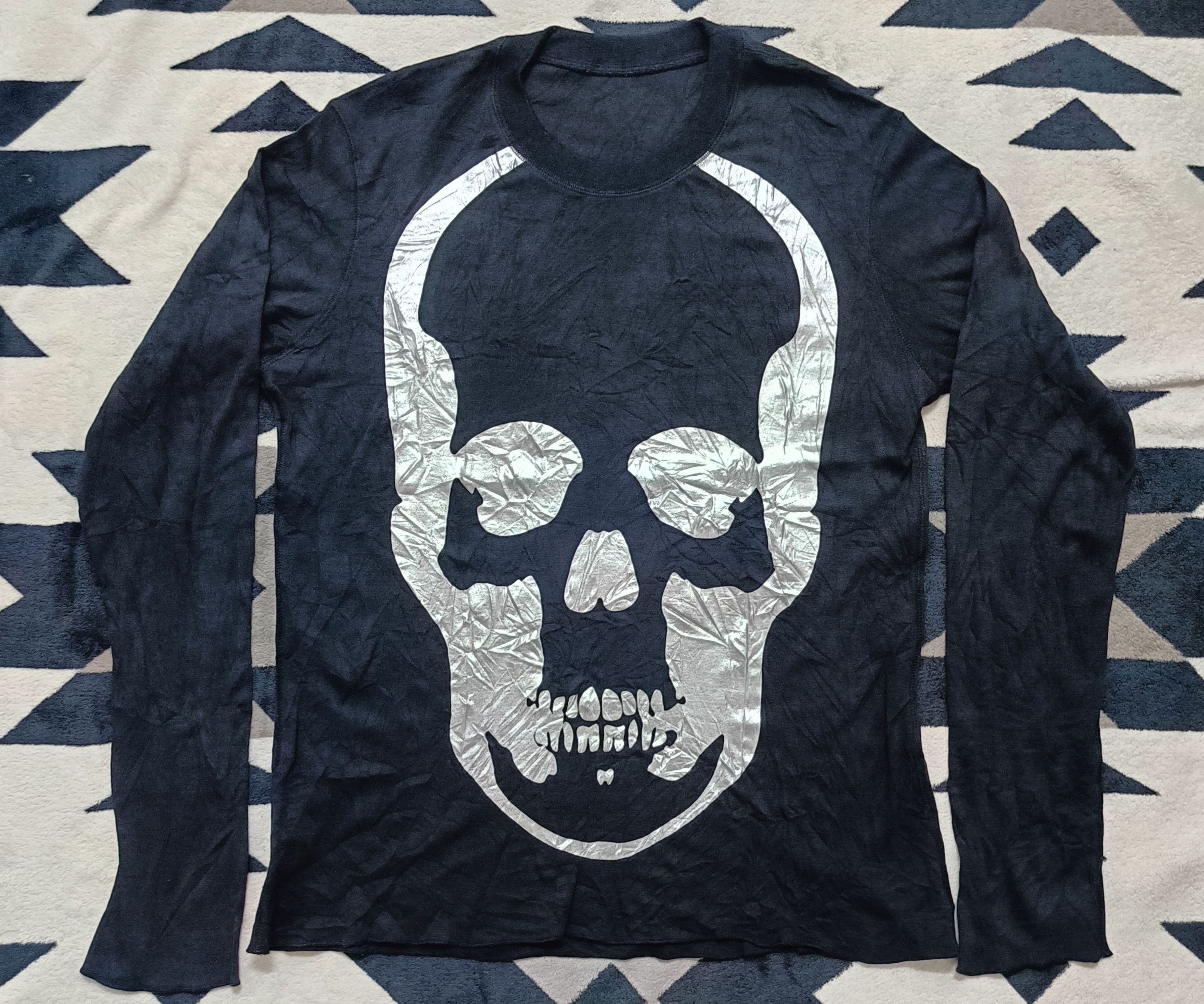 Hysteric Glamour × Lucien Pellat-Finet 🔥🔥Rare Lucien Pellet Finet Skull long Sleeve Tee Size S / US 4 / IT 40 - 2 Thumbnail