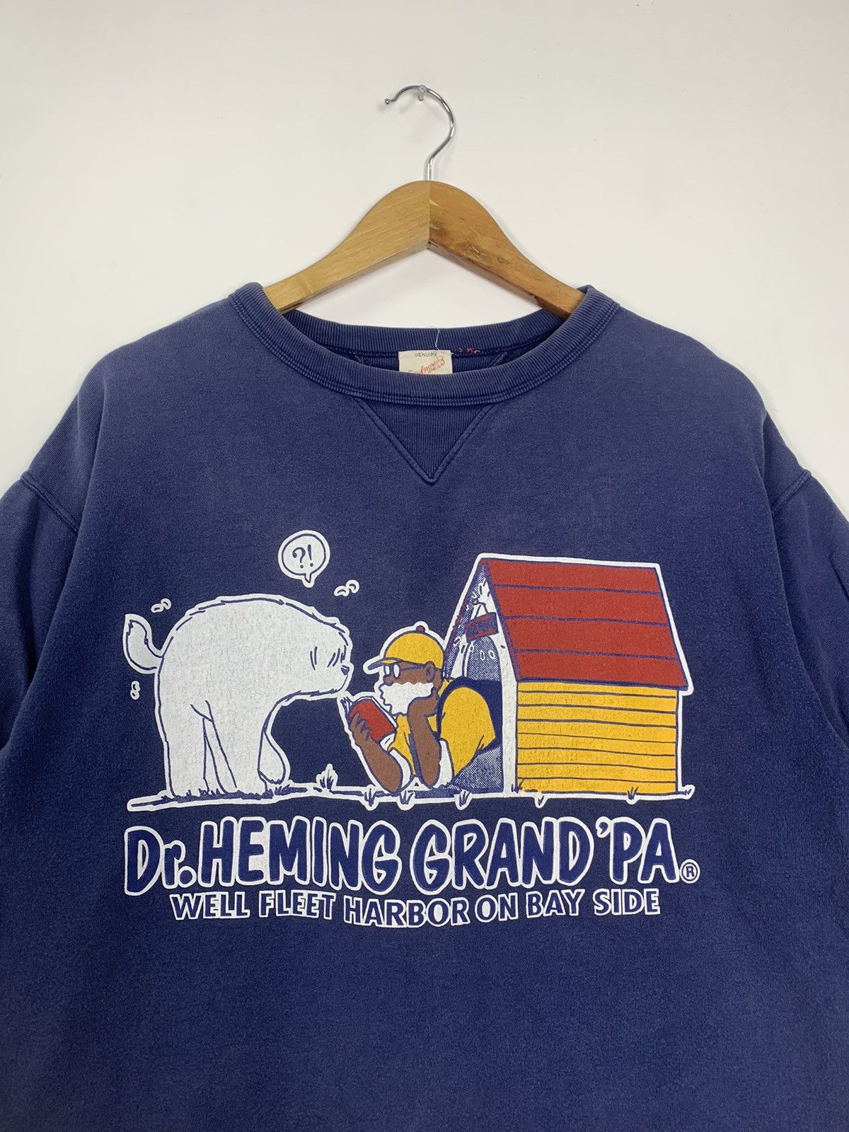 Japanese Brand × Vintage Vintage Dr. Heming Grand’pa Sweatshirt Size US L / EU 52-54 / 3 - 3 Thumbnail