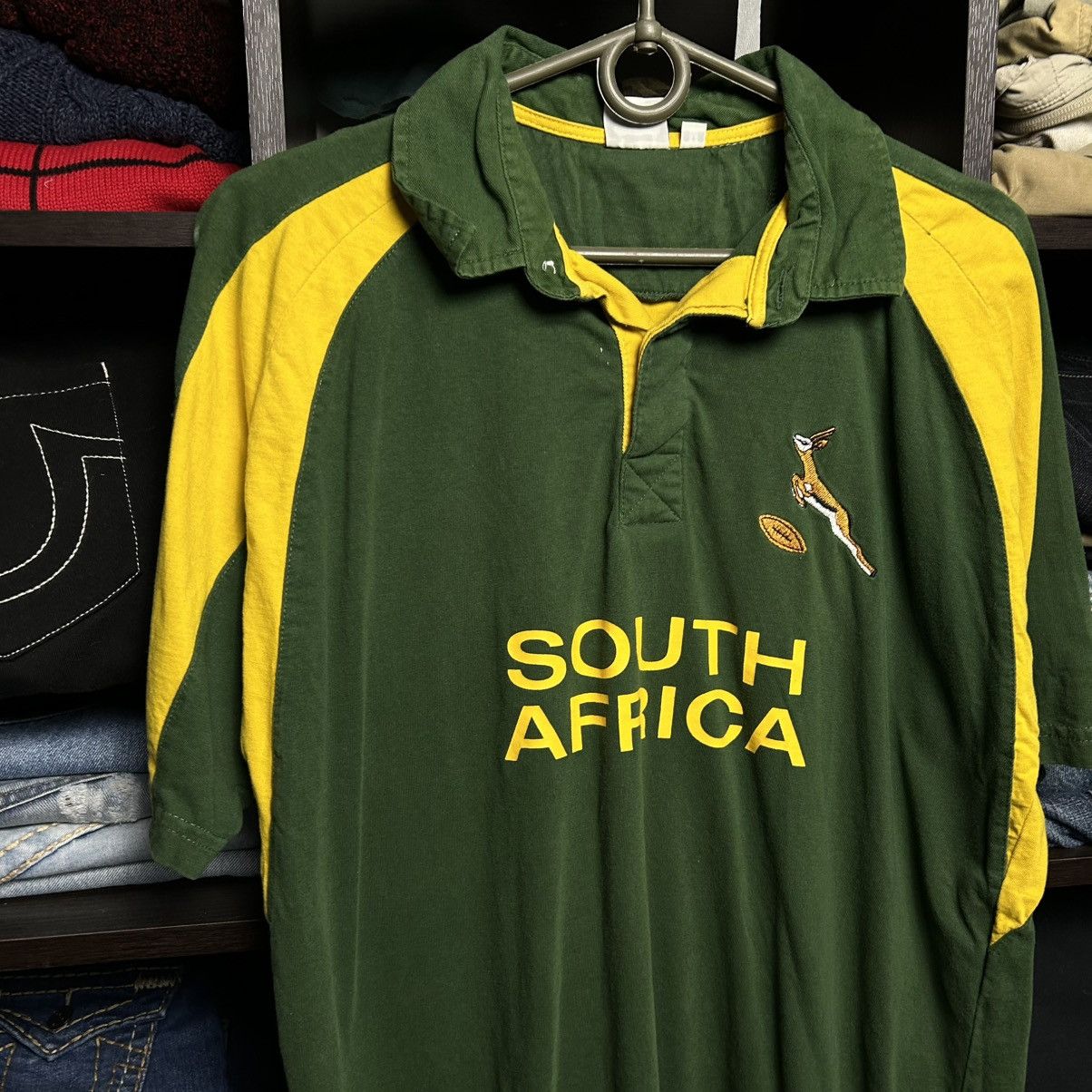 Rugby Ralph Lauren Vintage South Africa Rugby Big Logo green 90’s polo size M Size US M / EU 48-50 / 2 - 2 Thumbnail