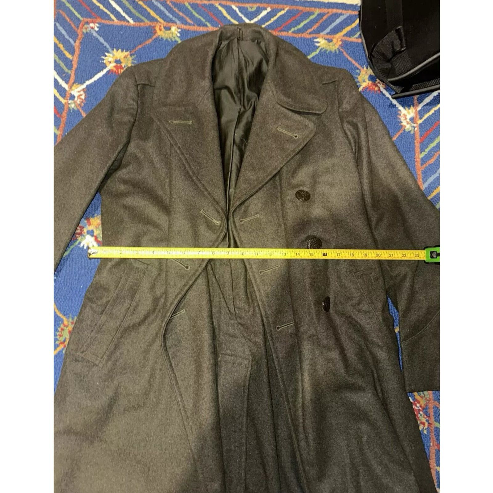 Vintage Vintage 1940's WW2 French Military Wool Overcoat - M Size US M / EU 48-50 / 2 - 6 Thumbnail