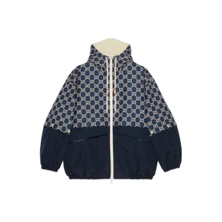 Gucci Patterned Zip-Up Hooded Jacket-2507