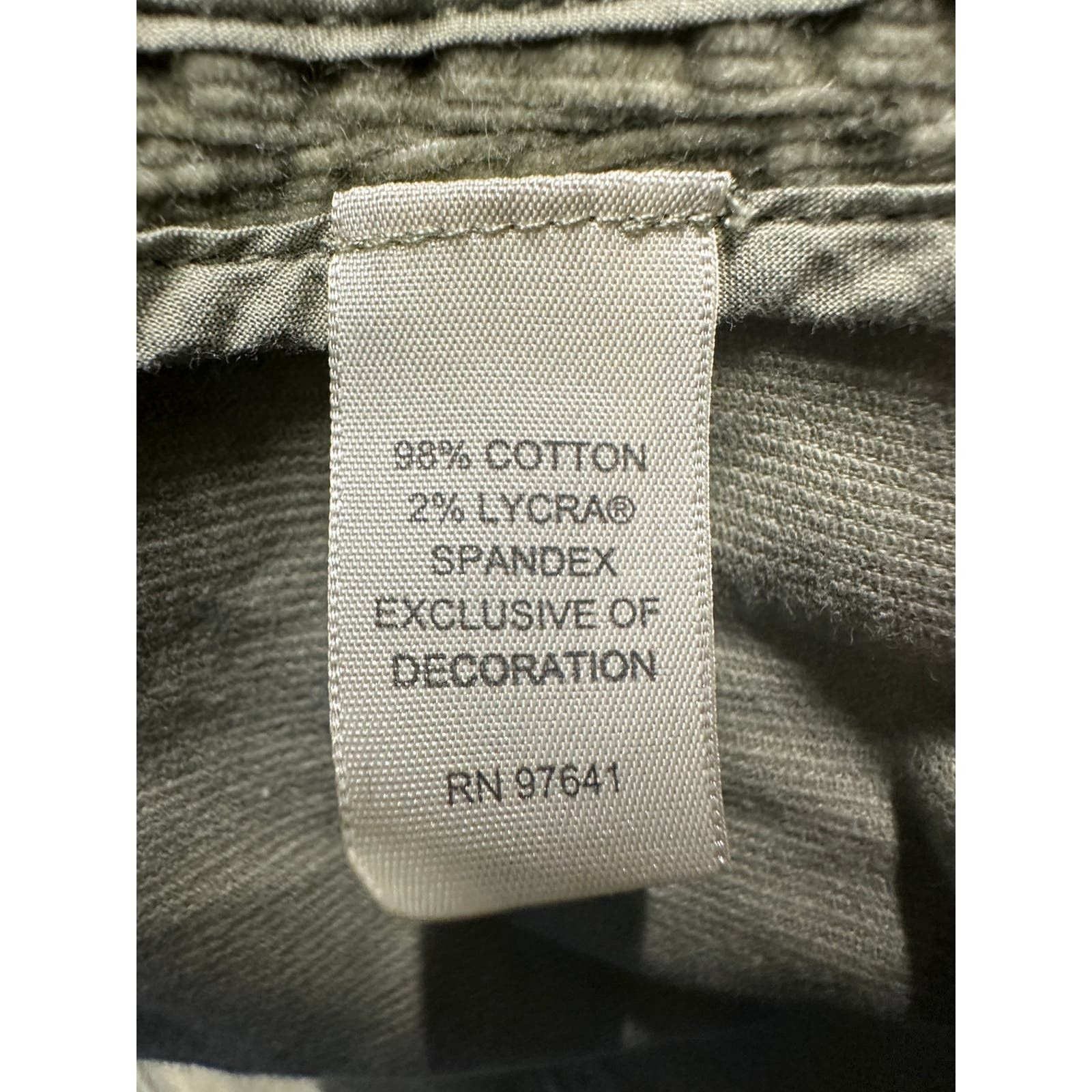 Designer J. Jill Corduroy Green Jacket women size L Size L / US 10 / IT 46 - 4 Thumbnail