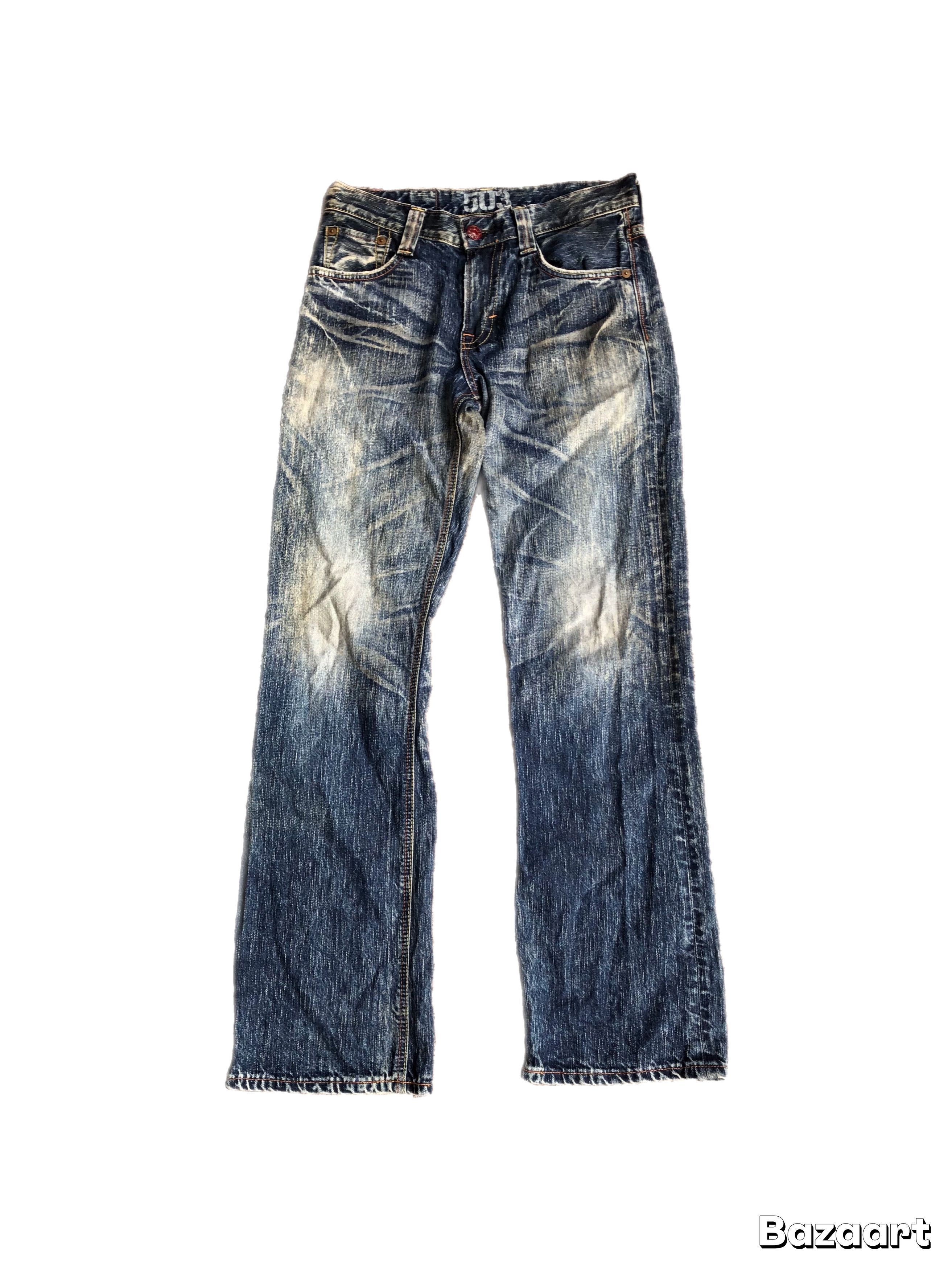 If Six Was Nine Edwin 503 Fading Jeans Vkei Y2k Japanese Size US 32 / EU 48 - 1 Thumbnail
