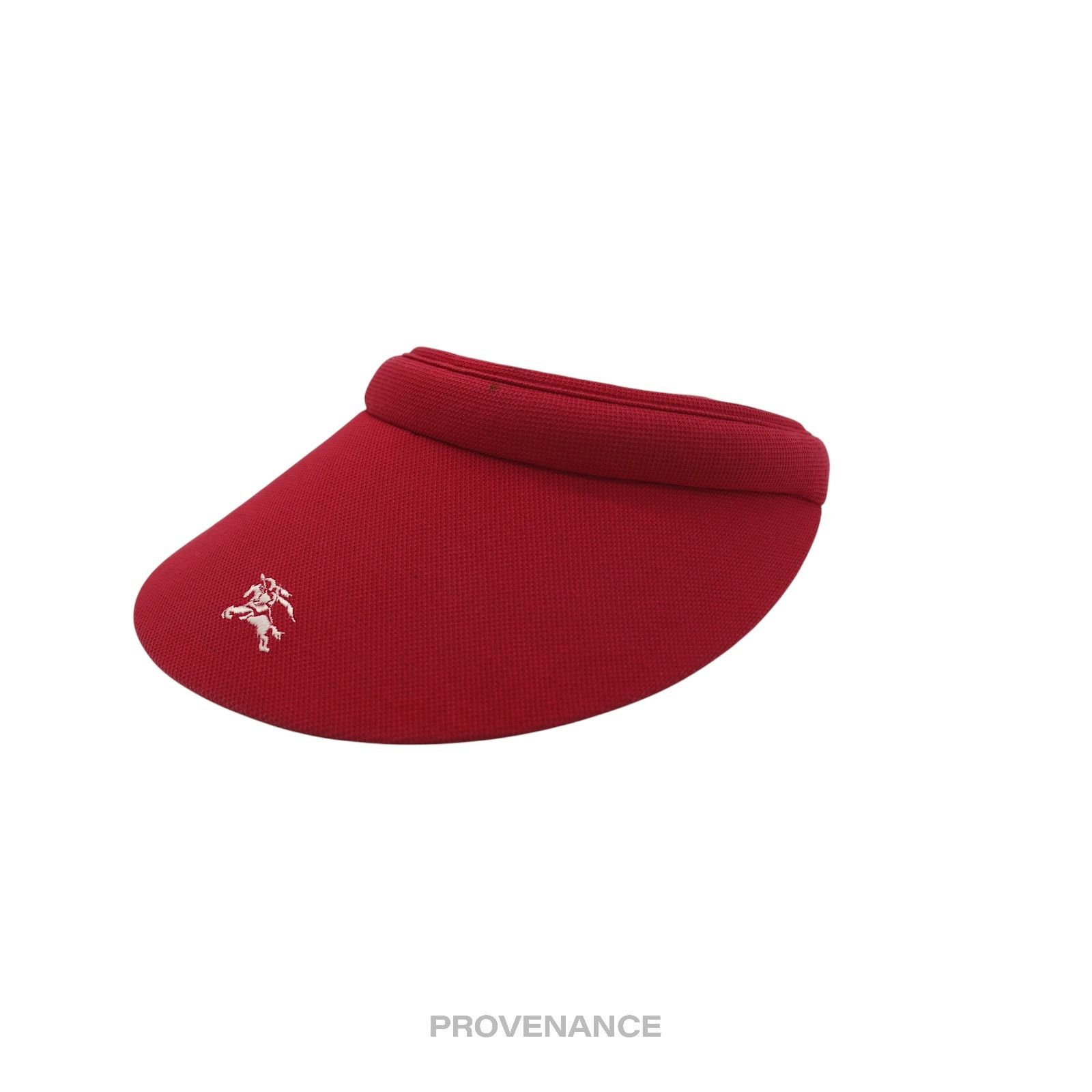 Burberry 🔴 Burberry Golf Knight Logo Visor - Nova Check Red Size ONE SIZE - 3 Thumbnail
