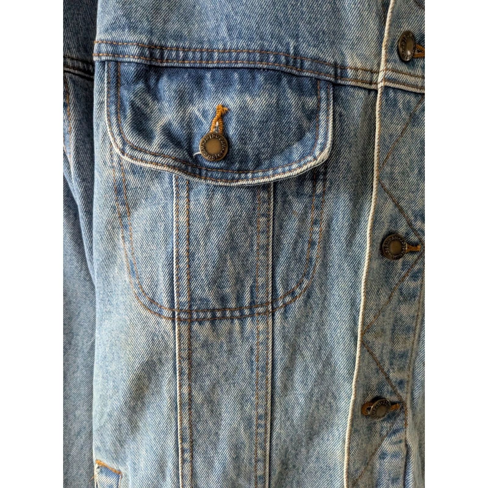 Wrangler Wrangler Rugged Wear Denim Jacket – XXL – Denim Jacket – Wrangler – Blue – 2XL – Regular Fit – Men Size US XXL / EU 58 / 5 - 4 Thumbnail