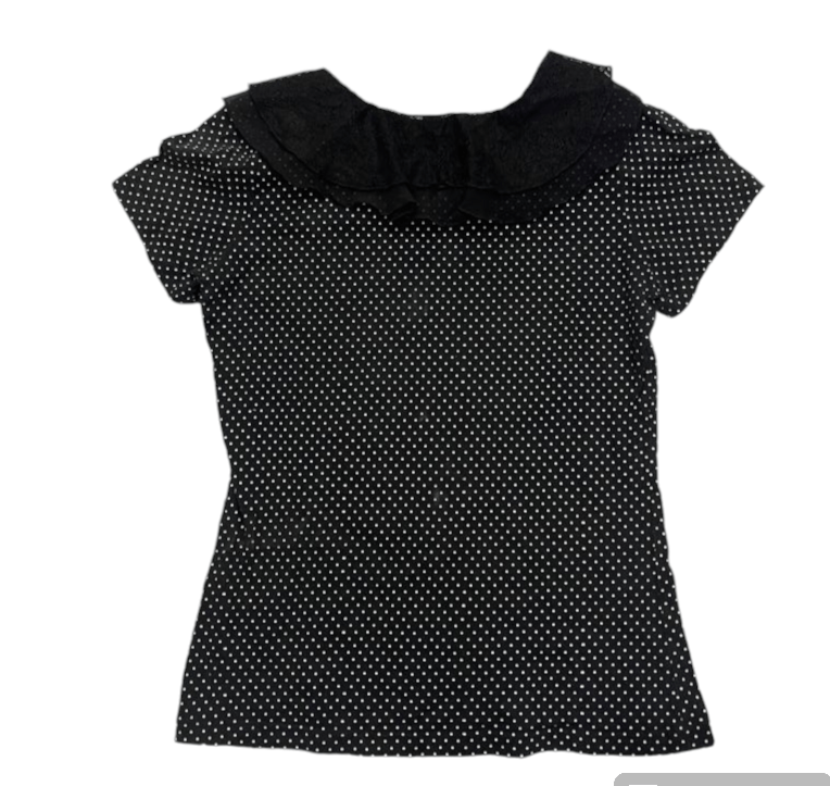 Hysteric Glamour × If Six Was Nine 🔥RARE !! PPFM POLKA DOT FIT SHORT SLEEVE BLOUSES Size S / US 4 / IT 40 - 2 Thumbnail
