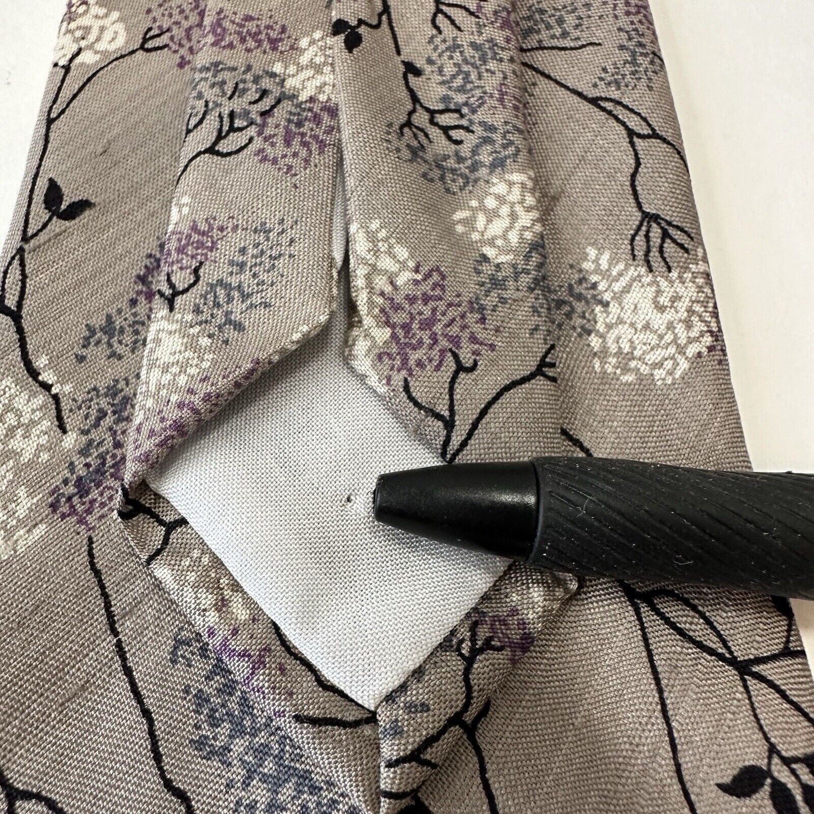 Other Central Dept Store Bankok Thailand Tie Thai Silk Purple Size ONE SIZE - 4 Thumbnail