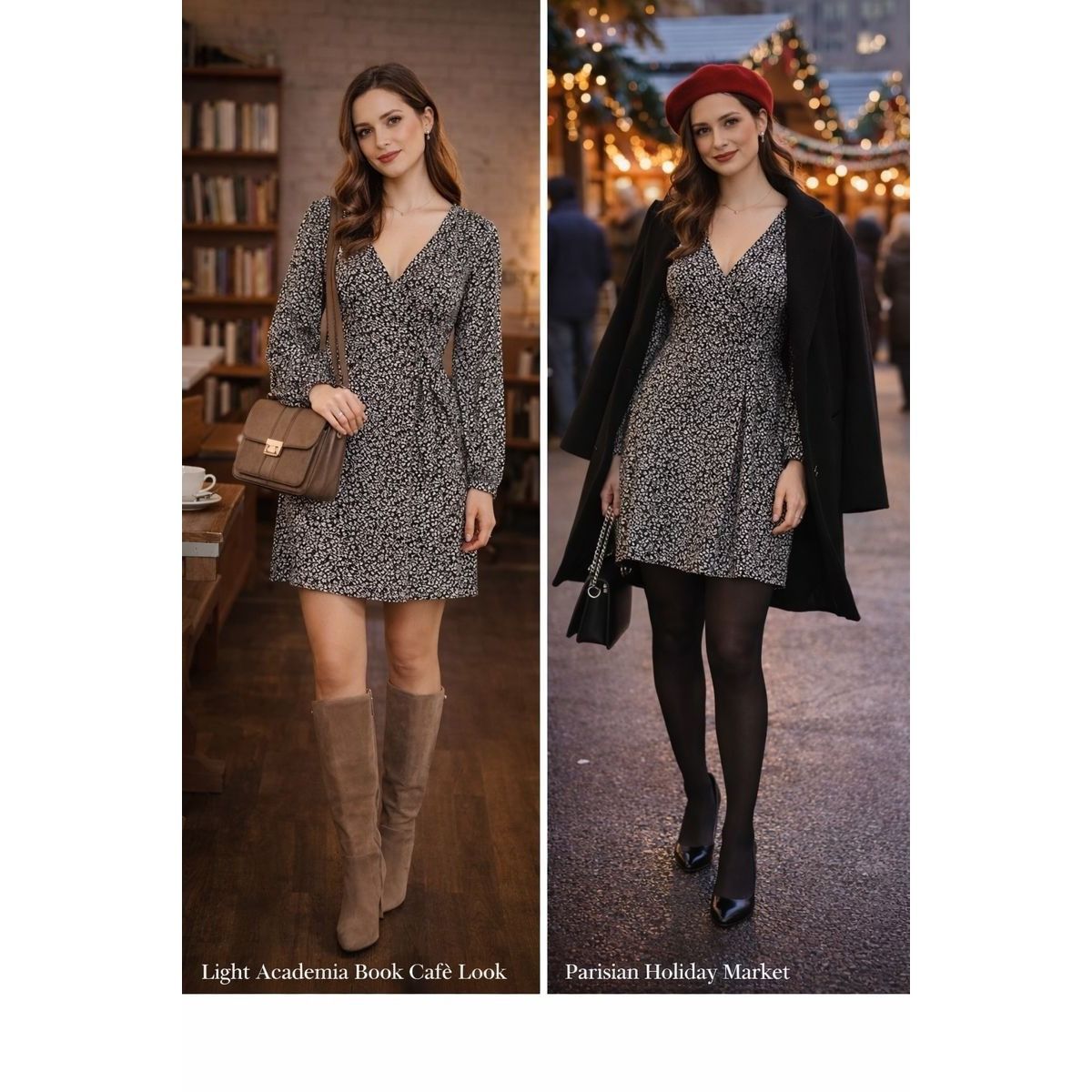 Anthropologie Maeve By Anthropologie Carolyn Black White Floral Long Sleev Size M / US 6-8 / IT 42-44 - 1 Thumbnail