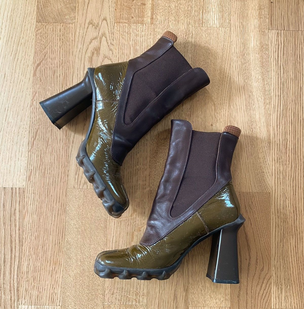 ジャンク MIU MIU ブーツ シューズ 90s Miu Miu Bubble Sole | Grailed