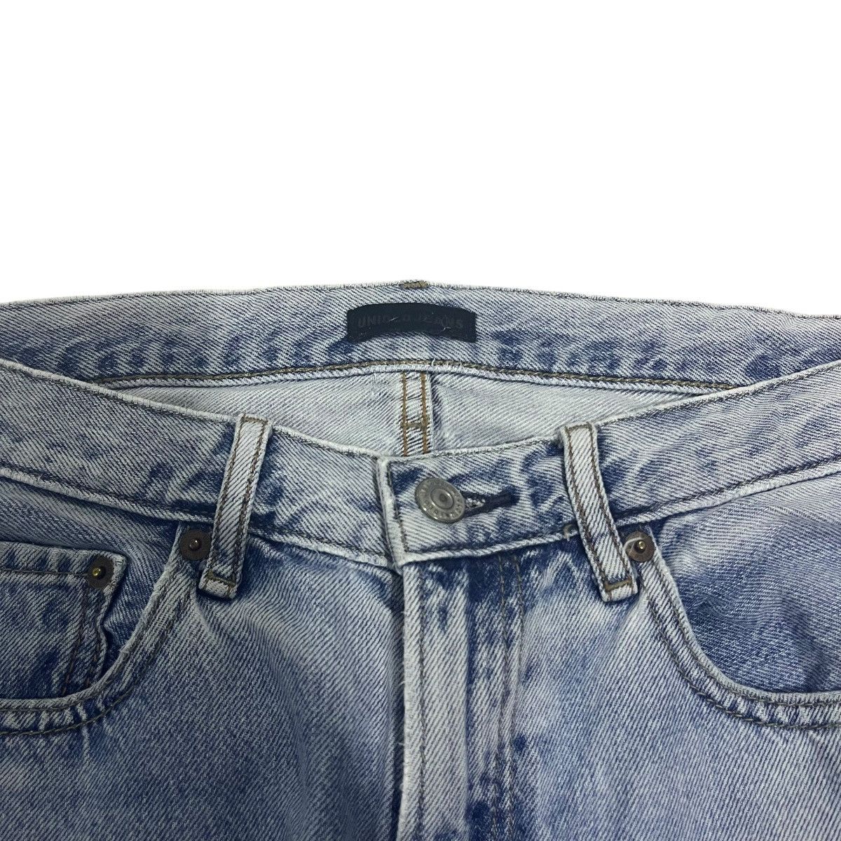 If Six Was Nine × Japanese Brand × Le Grande Bleu (L.G.B.) VINTAGE UNIQLO LIGHT BLUE WASHED DENIM PANTS Size US 32 / EU 48 - 7 Thumbnail
