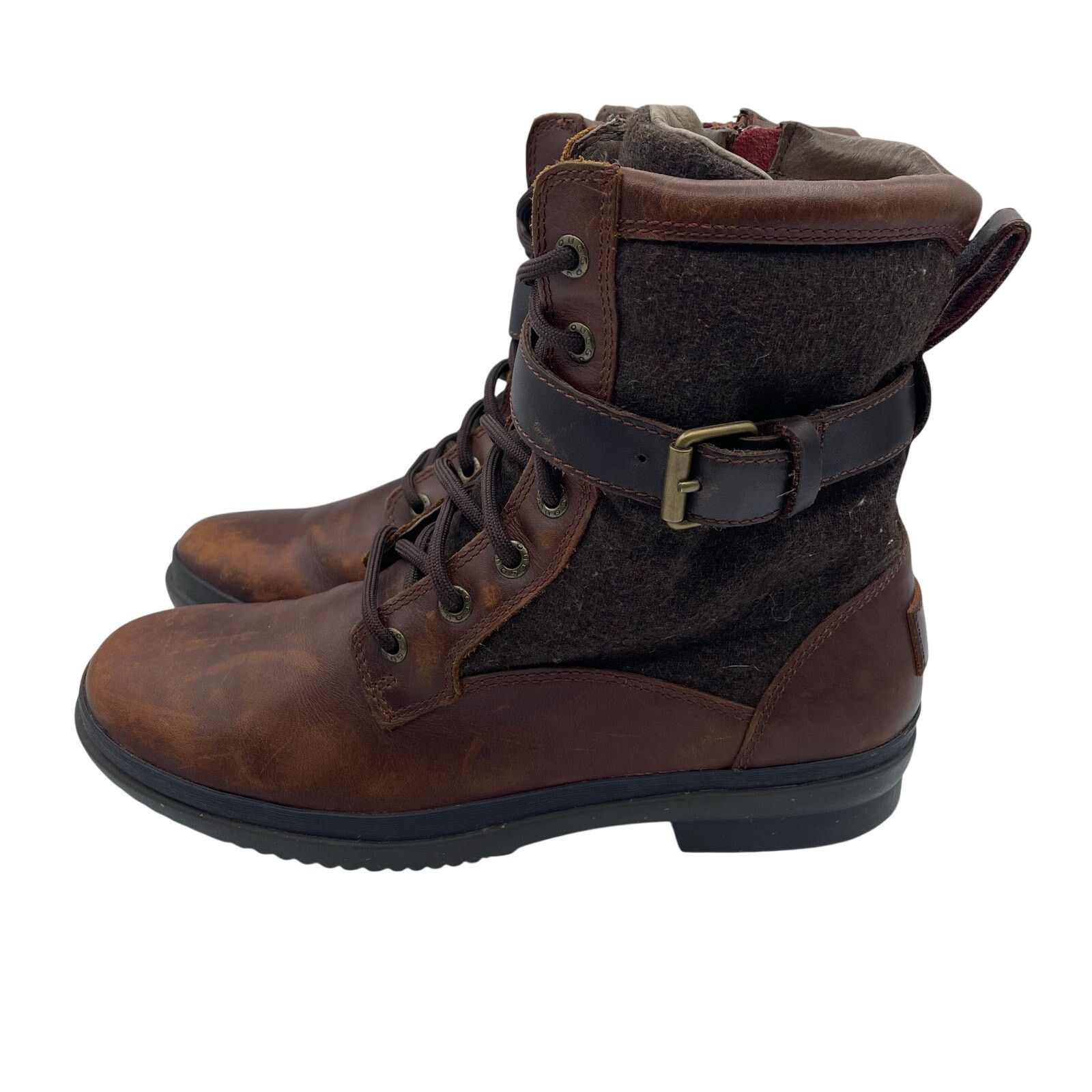 Ugg Ugg Kesey Waterproof Insulated Boots Brown Leather Womens 7 Size US 7 / IT 37 - 2 Thumbnail
