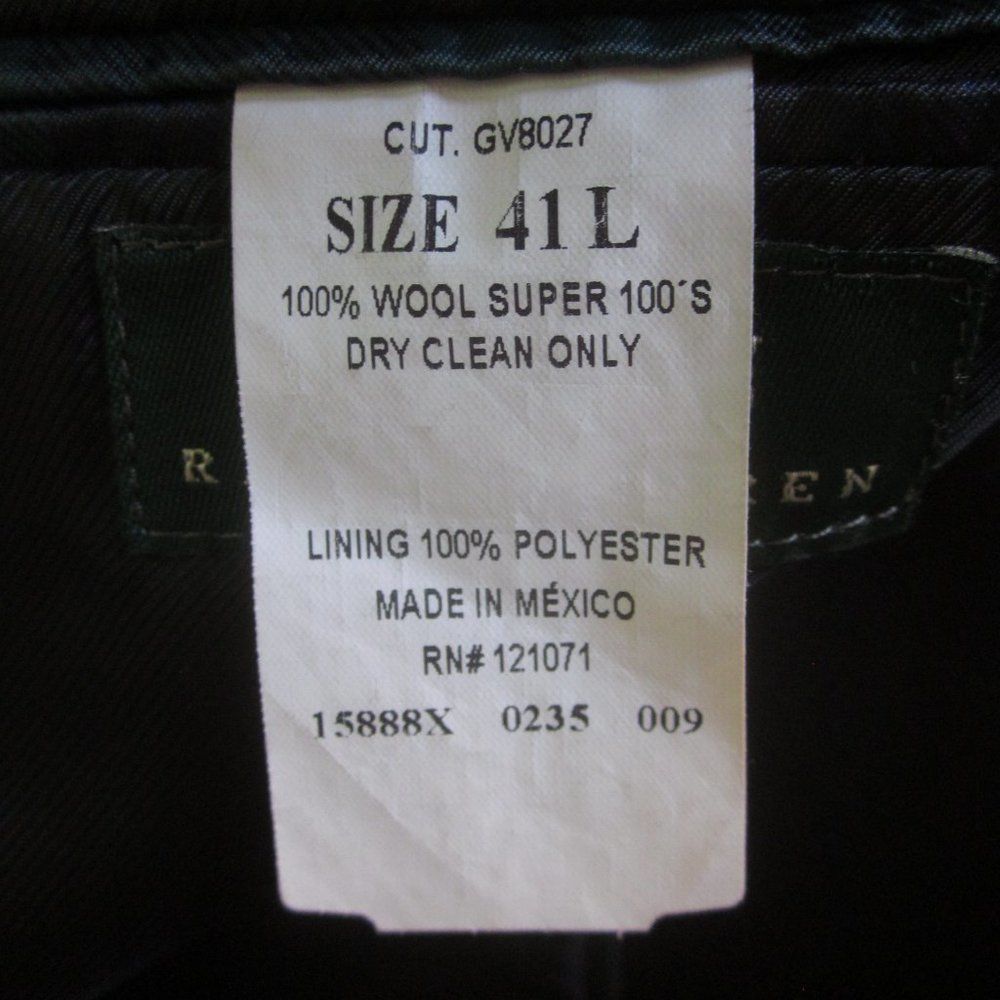 Lauren Ralph Lauren Ralph Lauren Black Wool Tuxedo Jacket Size 41 L Size US M / EU 48-50 / 2 - 10 Thumbnail