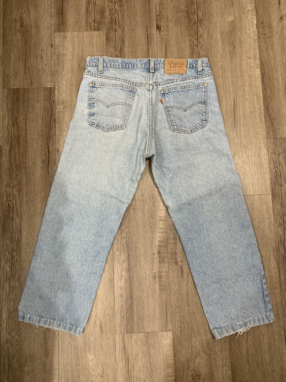 Levi's × Levi's Vintage Clothing × Vintage 70s Vintage Levi’s Orange Tab Jeans Size US 33 - 2 Thumbnail