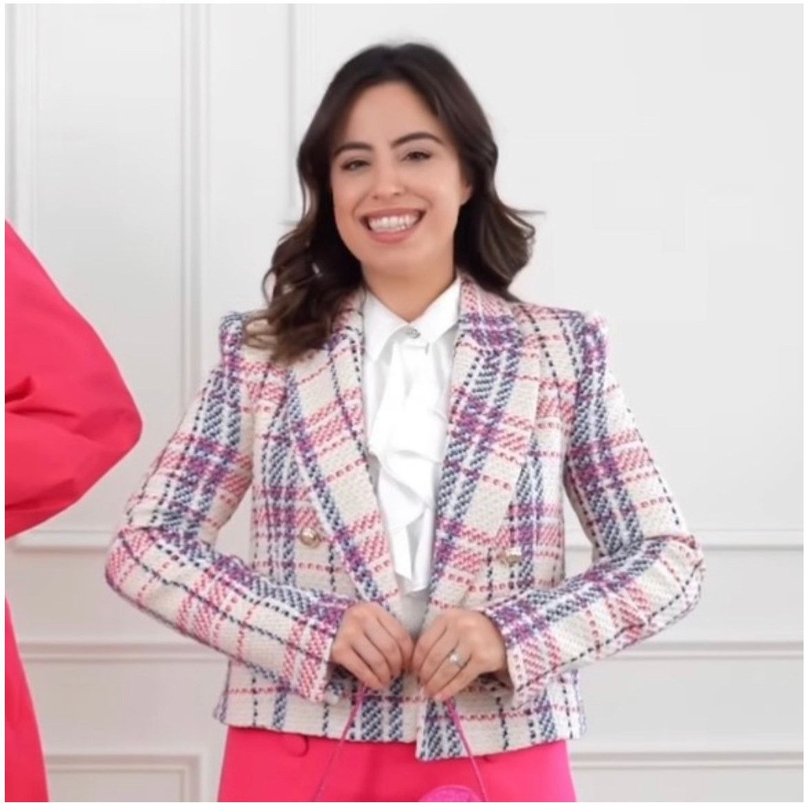 Zara ZARA PEARL BUTTON TEXTURED JACKET MULTICOLORED Size XS / US 0-2 / IT 36-38 - 5 Thumbnail