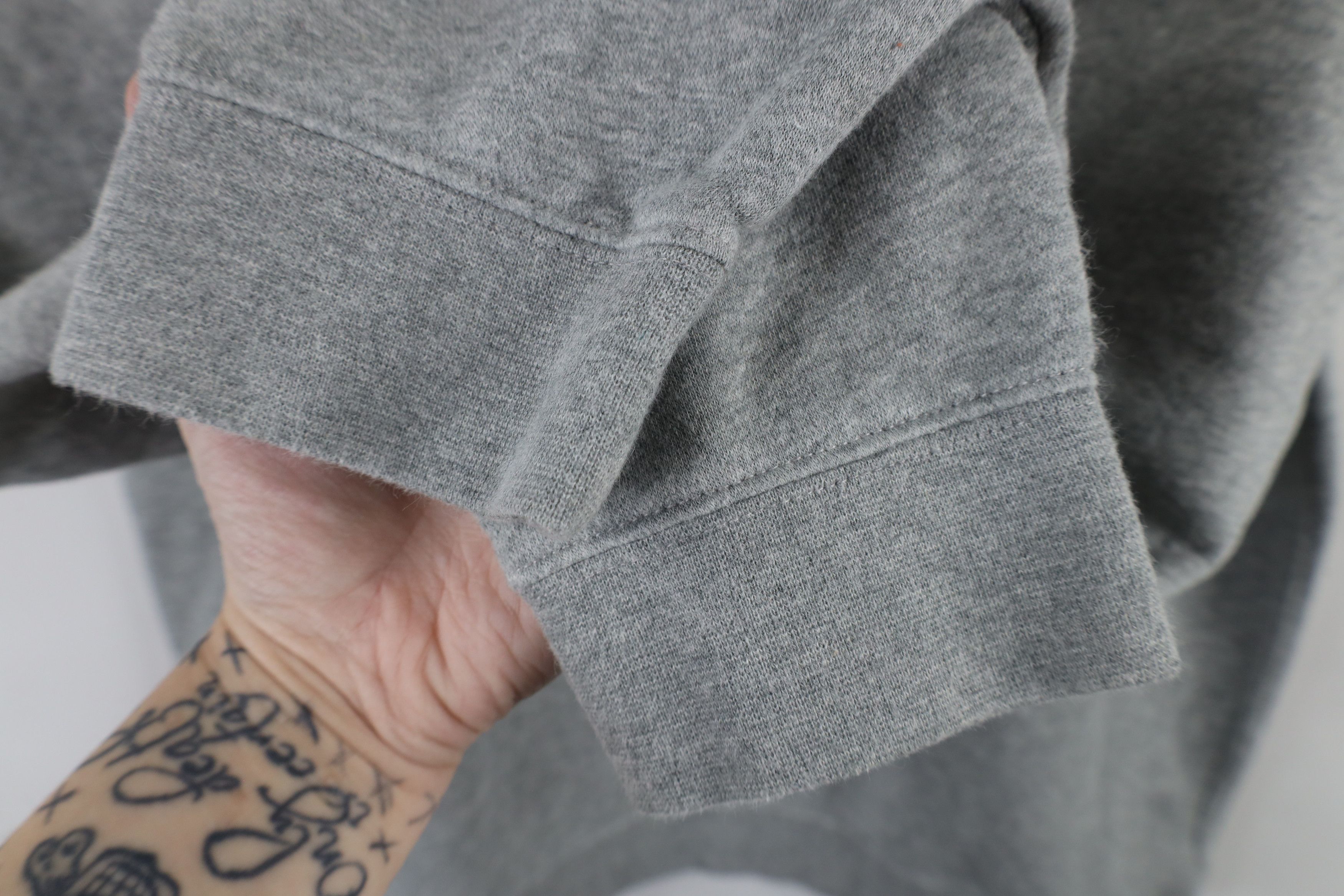 Nike × Vintage Vintage Nike Mini Swoosh Crewneck Sweatshirt Heather Gray Size US L / EU 52-54 / 3 - 6 Thumbnail