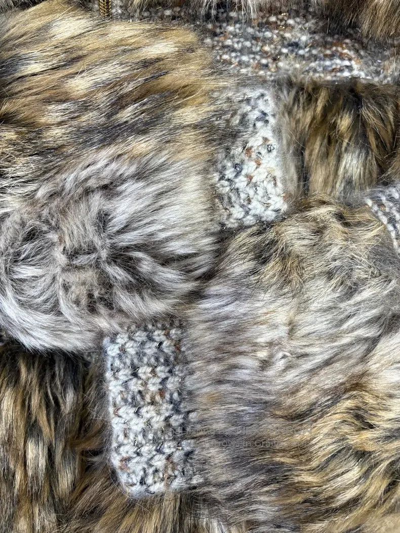 Chanel Chanel 18K Forest Series Brown Knitted Stitching Fur Coat Size S / US 4 / IT 40 - 5 Thumbnail
