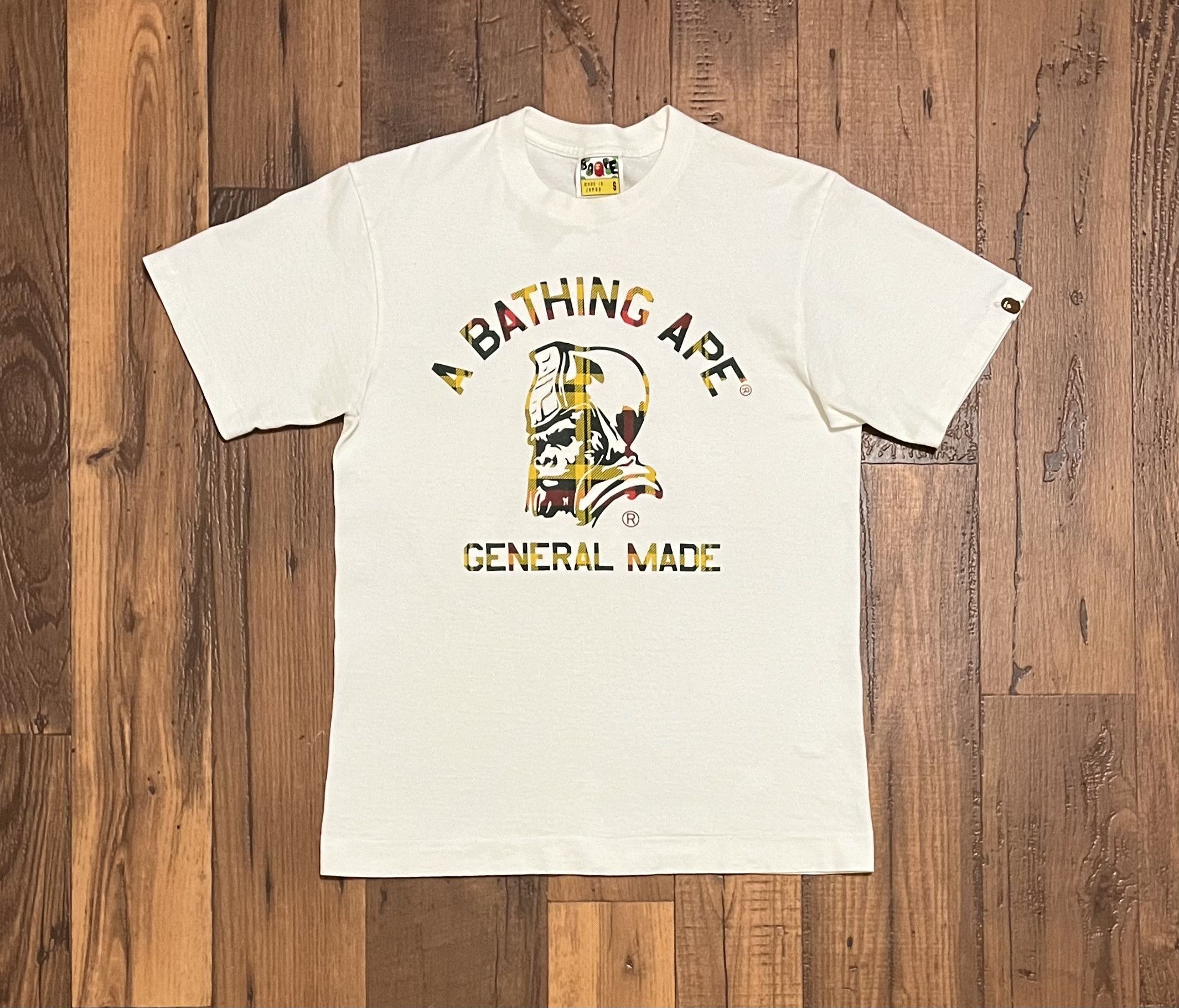Bape Bape Generals logo tee shirt Size US S / EU 44-46 / 1 - 1 Thumbnail