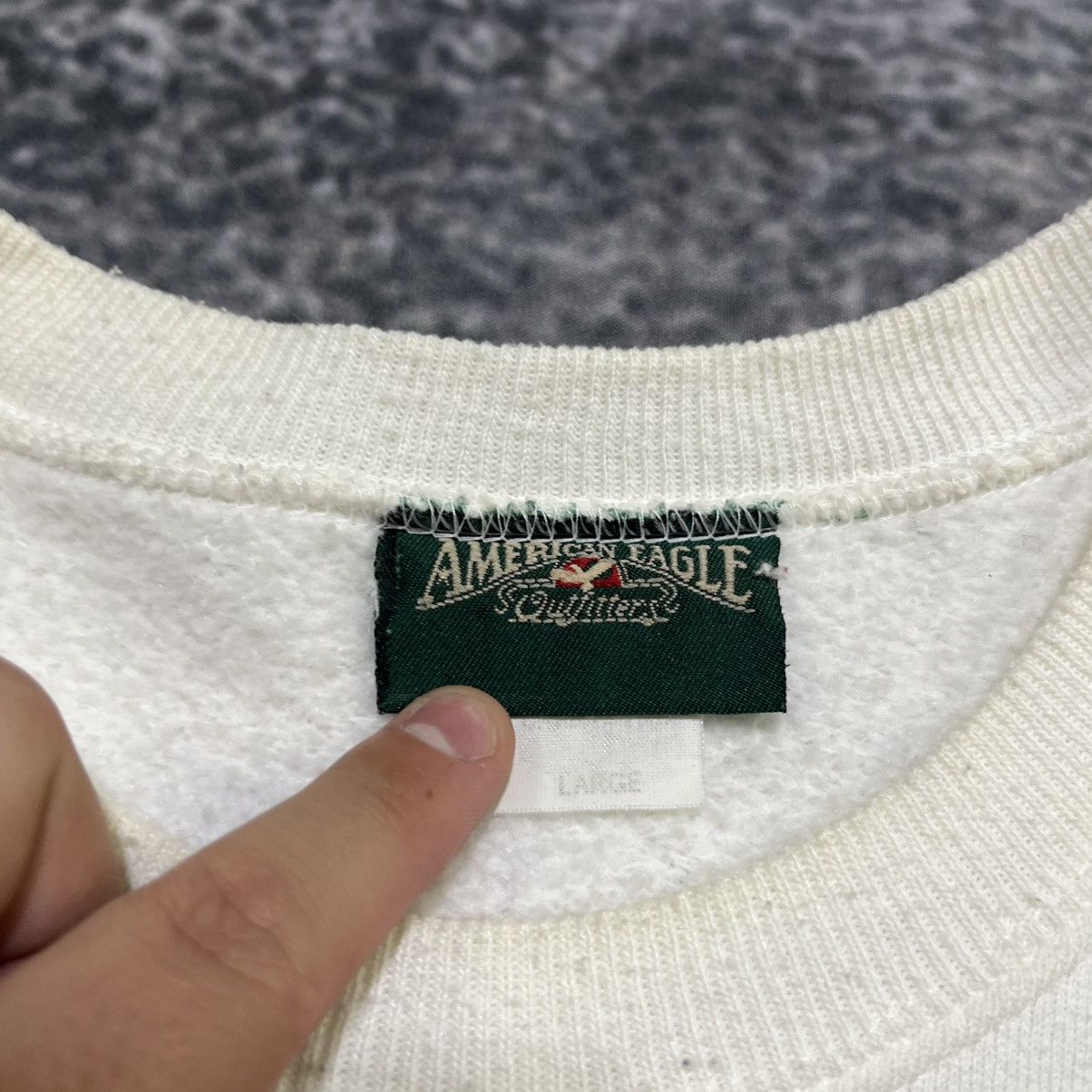 American Eagle Outfitters Vintage 90s American Eagle White Bald Eagle Crewneck Large Size US L / EU 52-54 / 3 - 8 Thumbnail