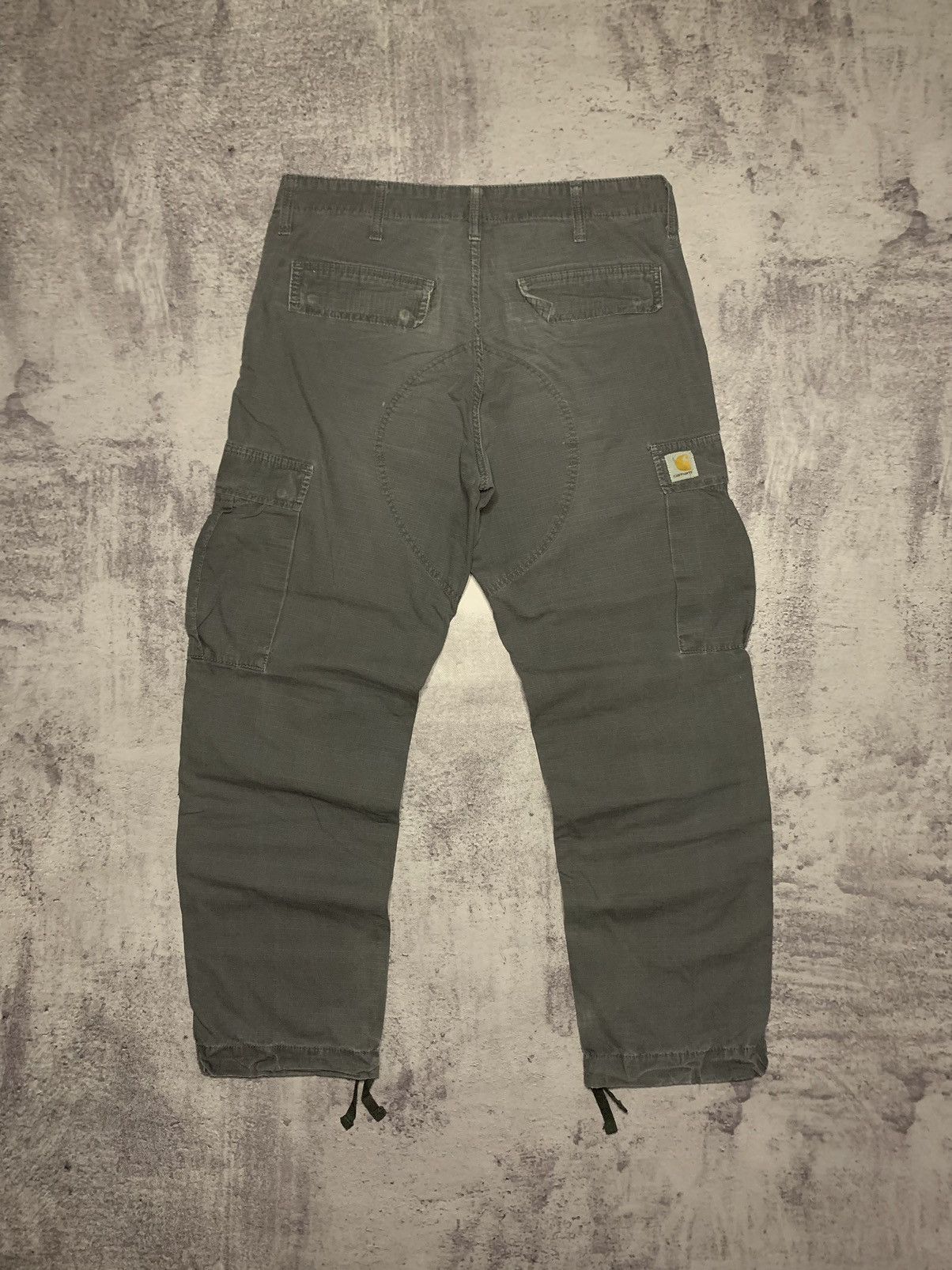 Carhartt Wip × Vintage VINTAGE CARHARTT REGULAR CARGO PANT GREY WORK SKATE JOGGERS Size US 33 - 1 Thumbnail