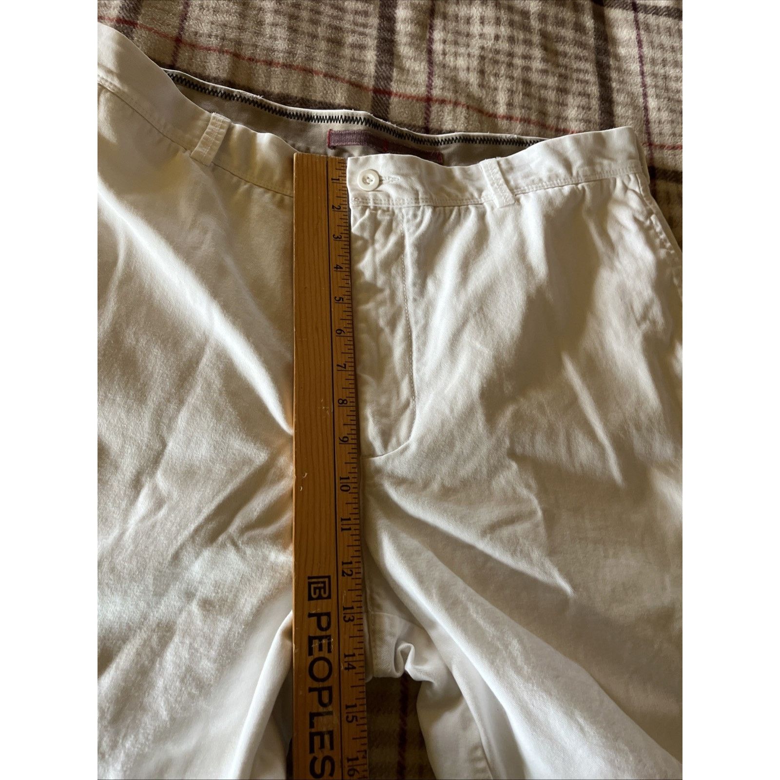 Roundtree & Yorke Roundtree Yorke Shorts Men 38 Chino ivory Cotton Flat Front Size US 38 / EU 54 - 8 Thumbnail