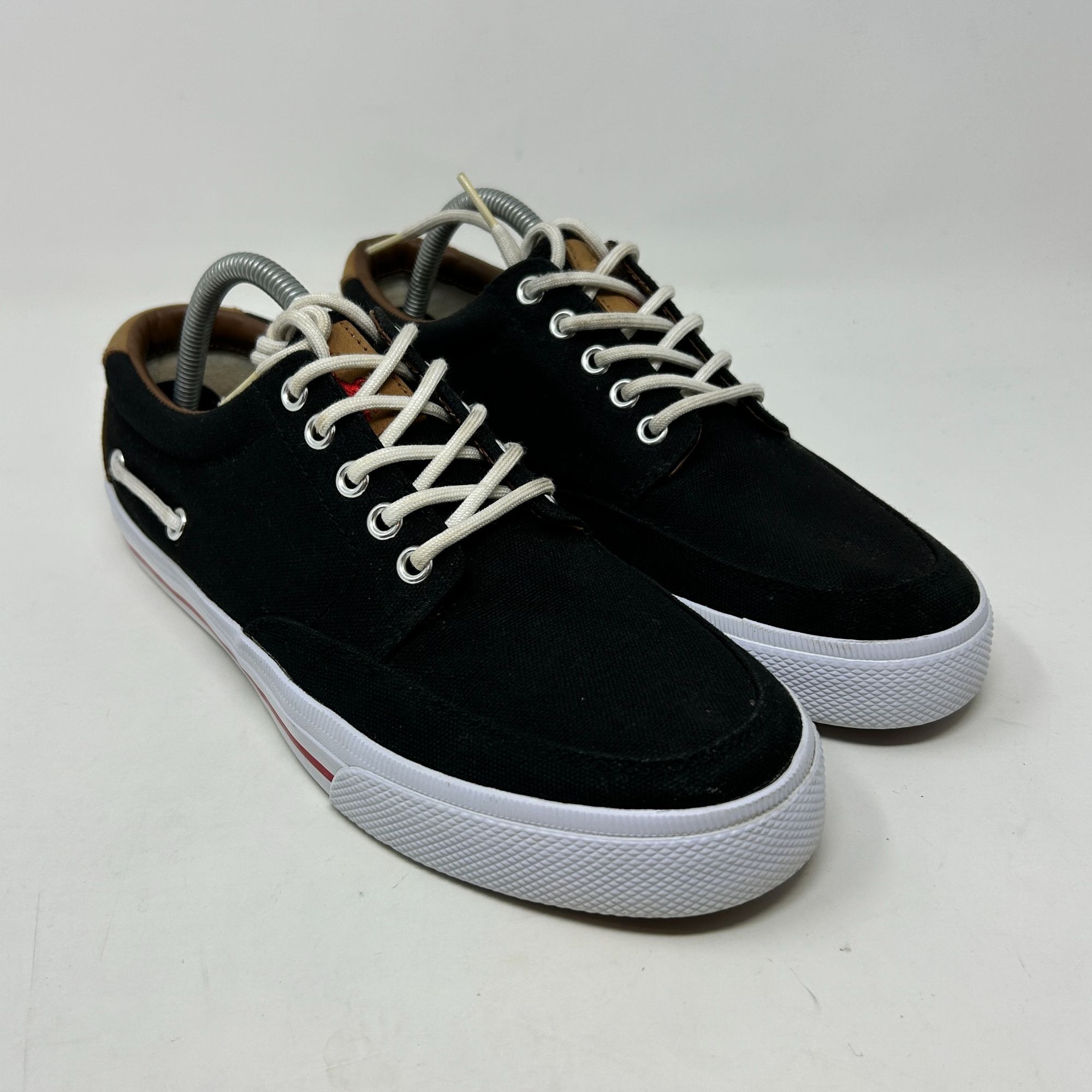 Polo Ralph Lauren Polo Ralph Lauren Vance Side Lace Black Canvas/Leather Size US 9 / EU 42 - 4 Thumbnail