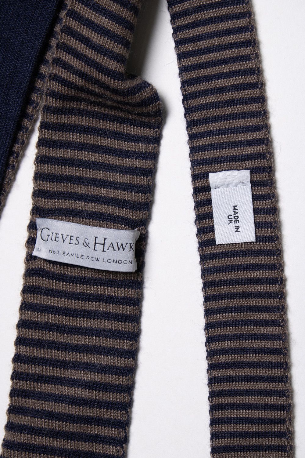 Gieves & Hawkes Gieves & Hawkes, striped knitted tie Size ONE SIZE - 3 Thumbnail