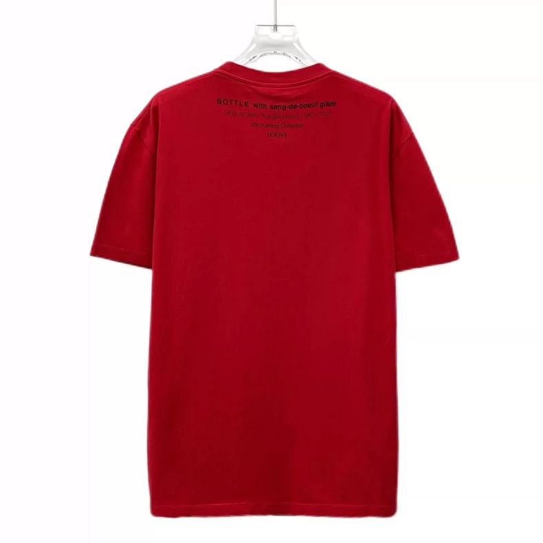 Loewe Loewe Red ceramic photographic printed cotton round neck s Size S / US 4 / IT 40 - 2 Thumbnail
