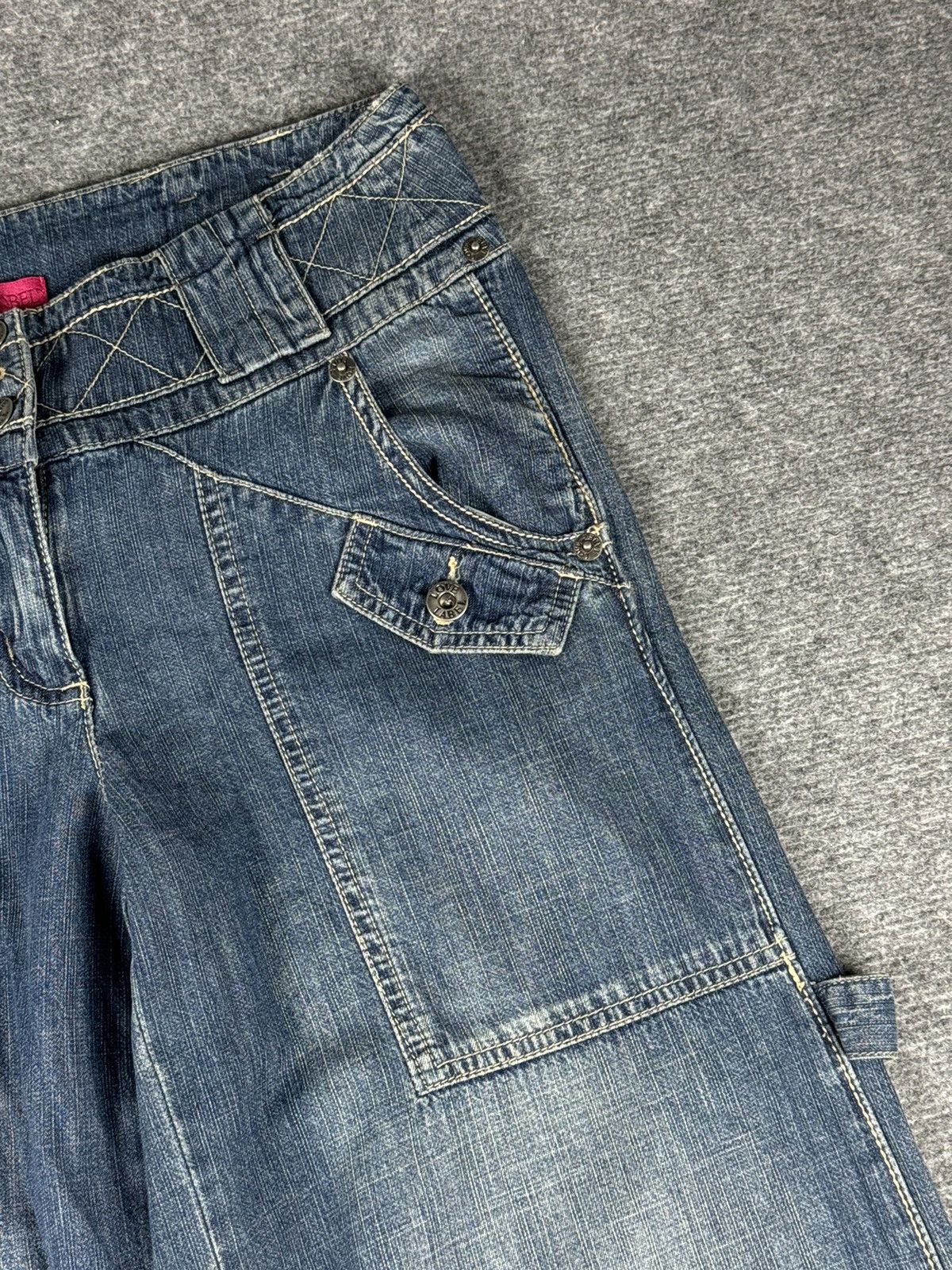 Japanese Brand Vintage Japanese brand Baggy denim y2k Size 35" - 9 Thumbnail